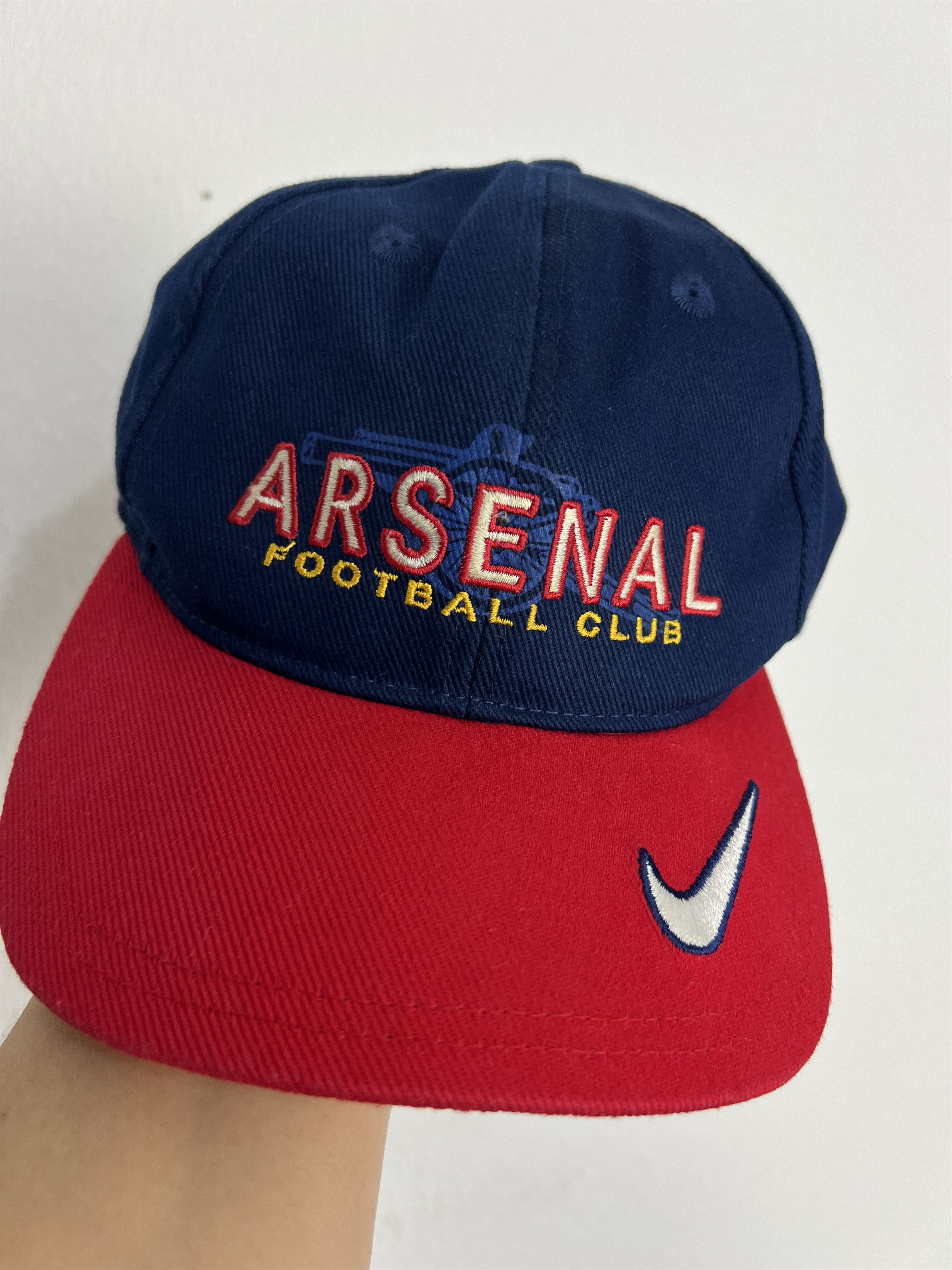 Nike Arsenal Gunners Snapback Hat Football Soccer Cap Big Logo Size ONE SIZE - 9 Thumbnail