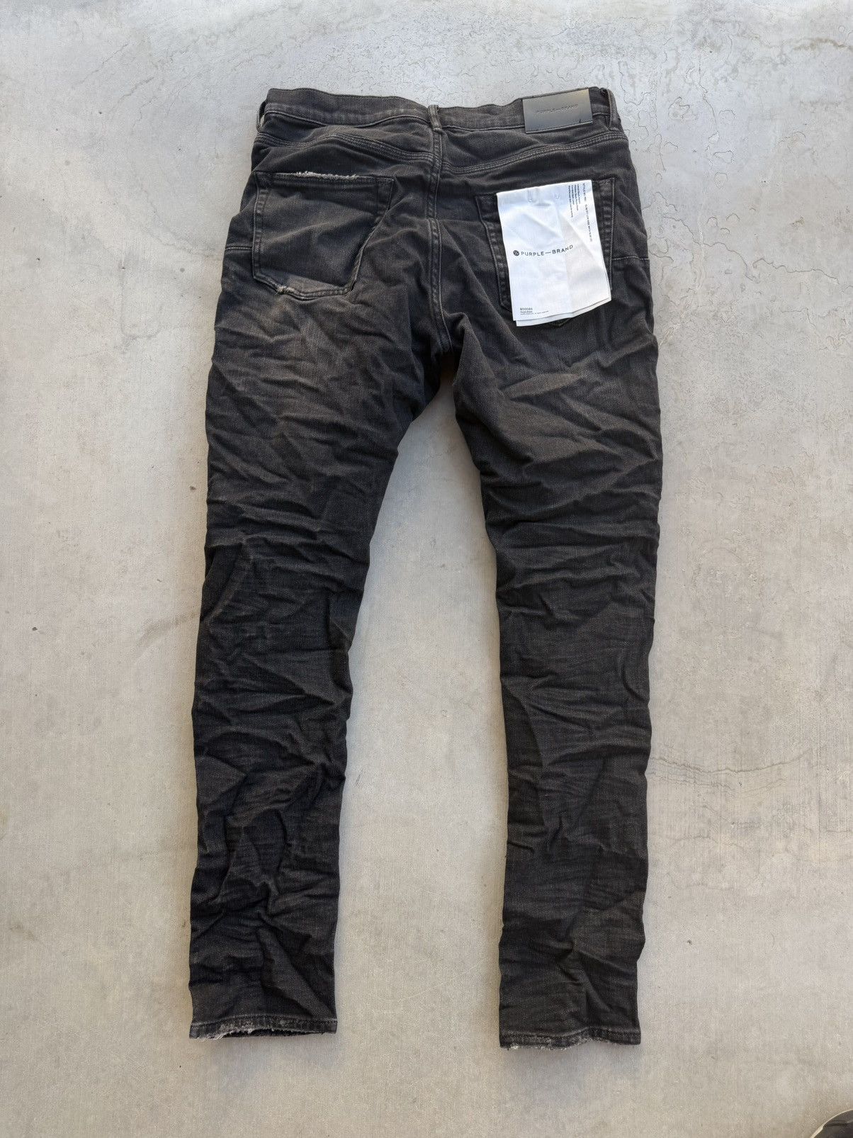 Purple Brand Purple Brand P001 Overspray Jeans Black Size 31 New Size US 31 - 2 Thumbnail