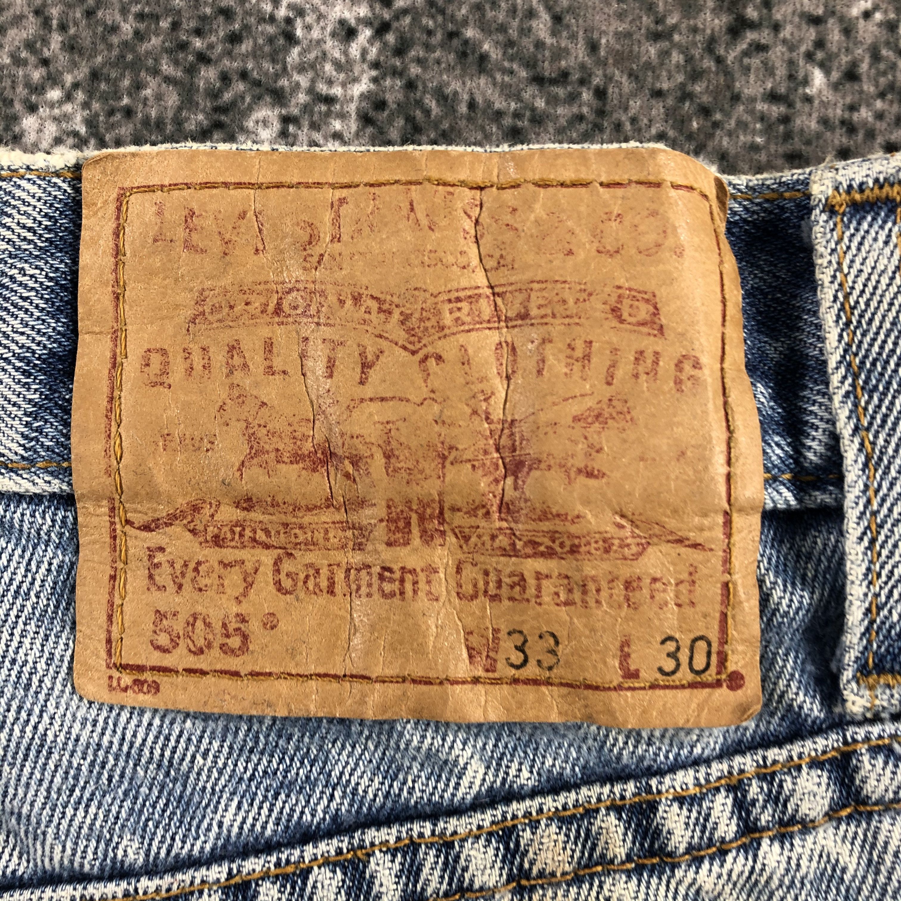 Levi's Vintage 90s Levis 505 Jeans Medium Wash Denim KJ983 Size US 32 / EU 48 - 5 Thumbnail