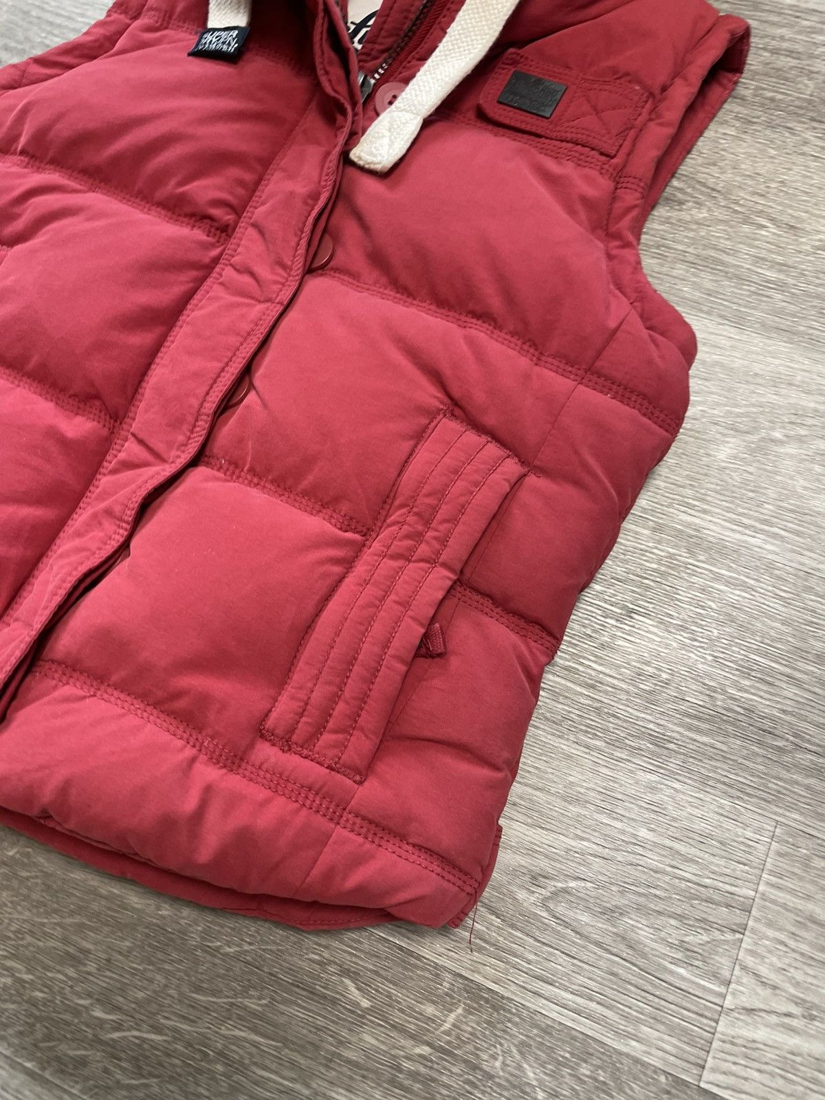 Superdry Superdry Abercrombie Fitch Type Fur Vest Japanese Y2K Size L / US 10 / IT 46 - 5 Thumbnail