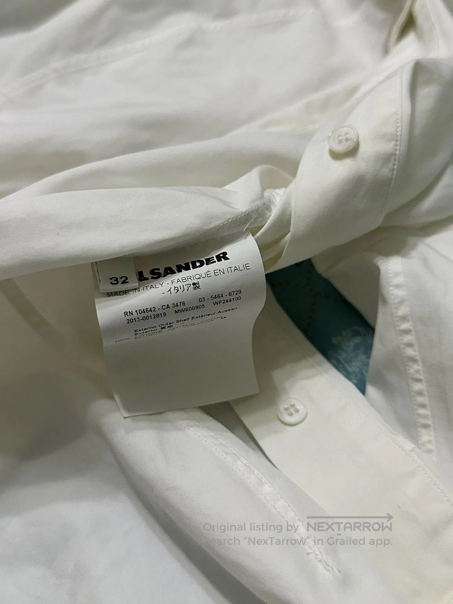 Jil Sander Jil Sander Long Shirt for Slim Fit. Size S / US 4 / IT 40 - 4 Thumbnail