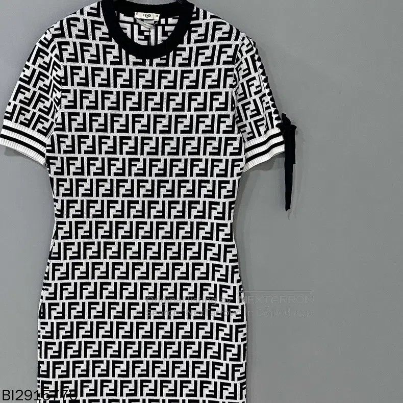 Fendi Fendi Black and white double F floral maxi dress Size XS / US 0-2 / IT 36-38 - 1 Thumbnail