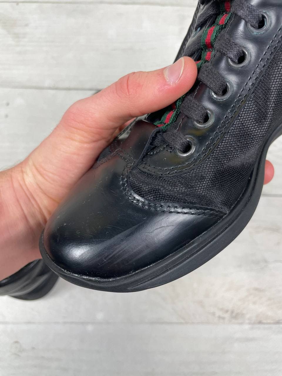 Gucci Vintage Gucci Leather Sneakers GG Size US 5.5 / IT 35.5 - 17 Thumbnail