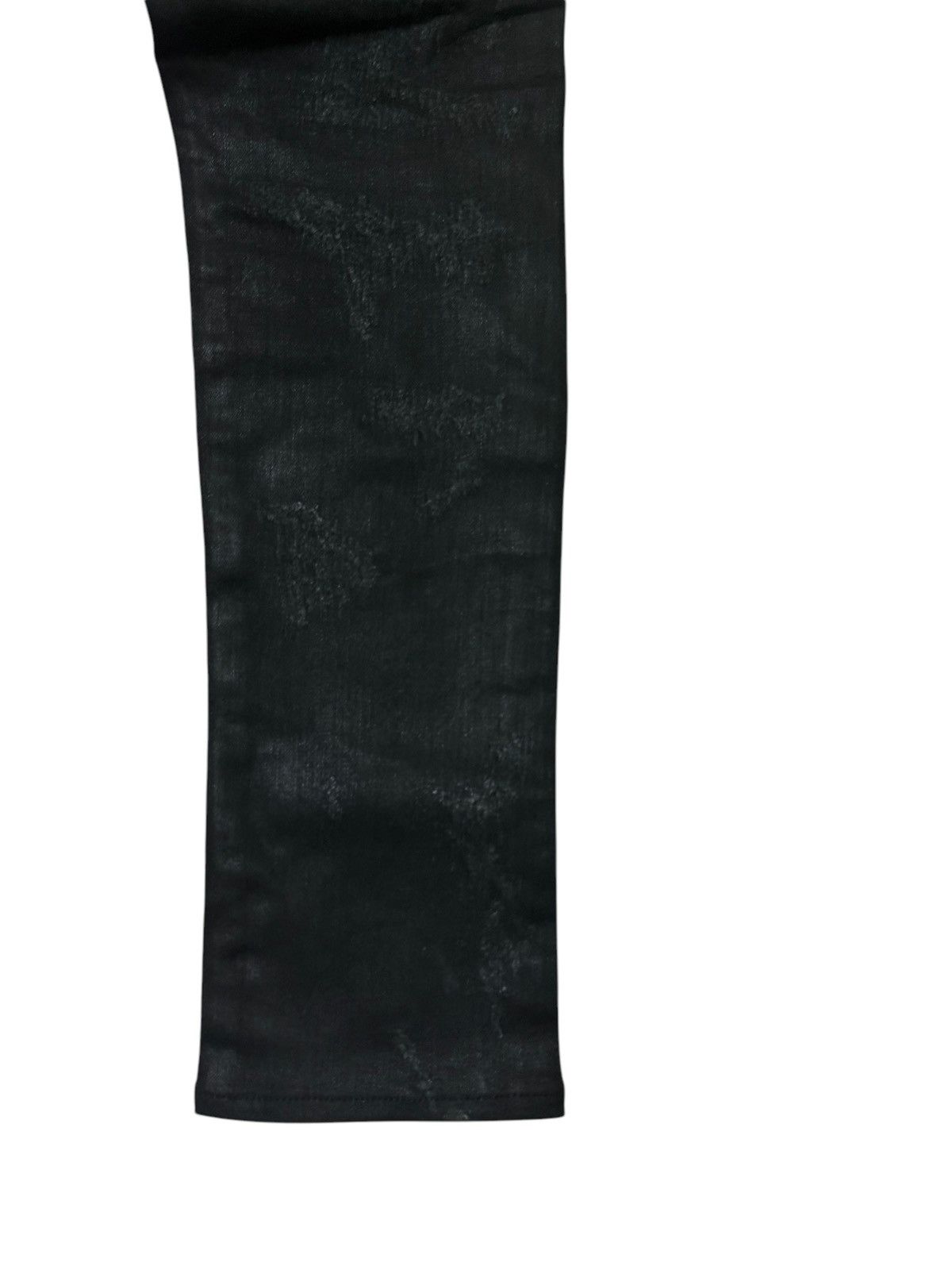 Vintage RARE ARCHIVE HL WAXED DAMAGE COATING SKIN SLIM DENIM Size US 31 - 16 Thumbnail