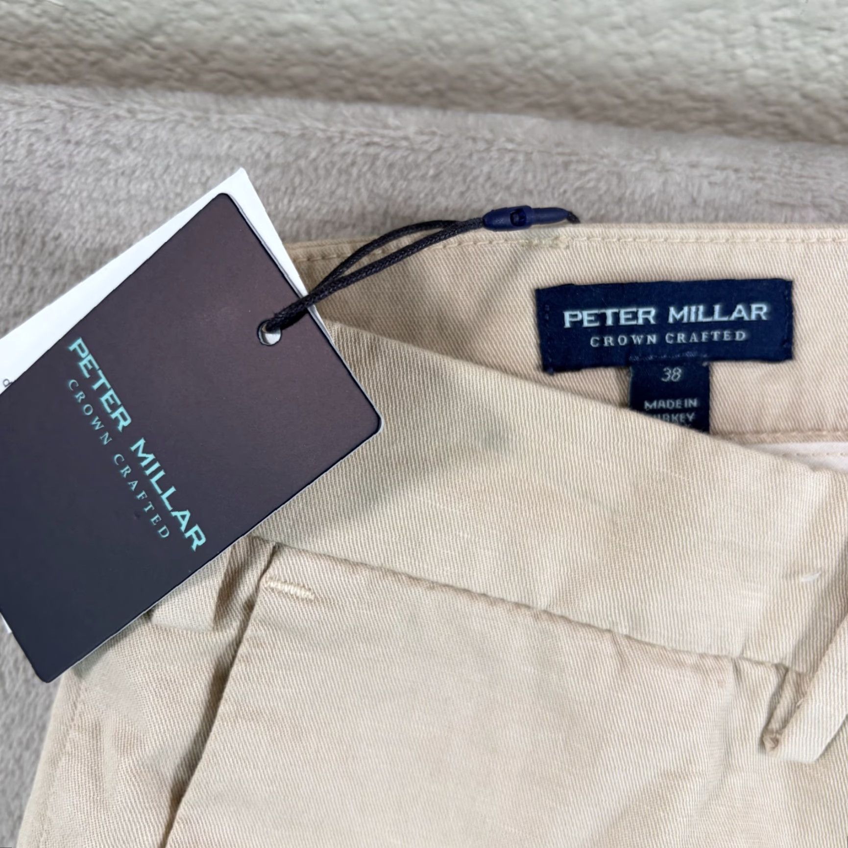 Peter Millar Peter Millar Crown Crafted Somerset Pants Sand 38x34 Linen Blend Golf NWT 25 Mens Regular Beige Shorts? Size US 38 / EU 54 - 2 Thumbnail