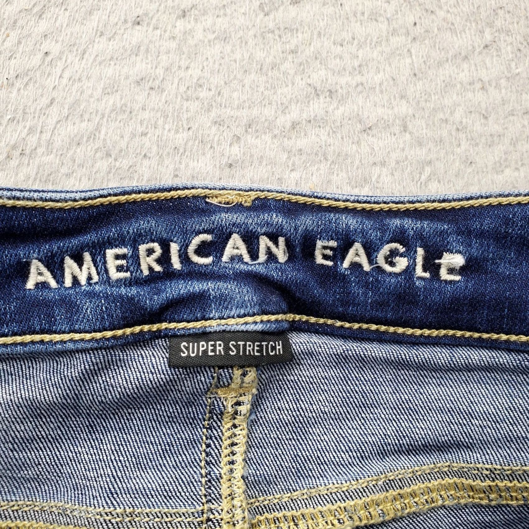 American Eagle Outfitters American Eagle Outfitters Jeans Womens Size 00 Blue Denim Super Stretch Skinny 5-Pocket Design Clothing Mens Women Lips? Size 24" / US 00 / IT 34 - 7 Thumbnail