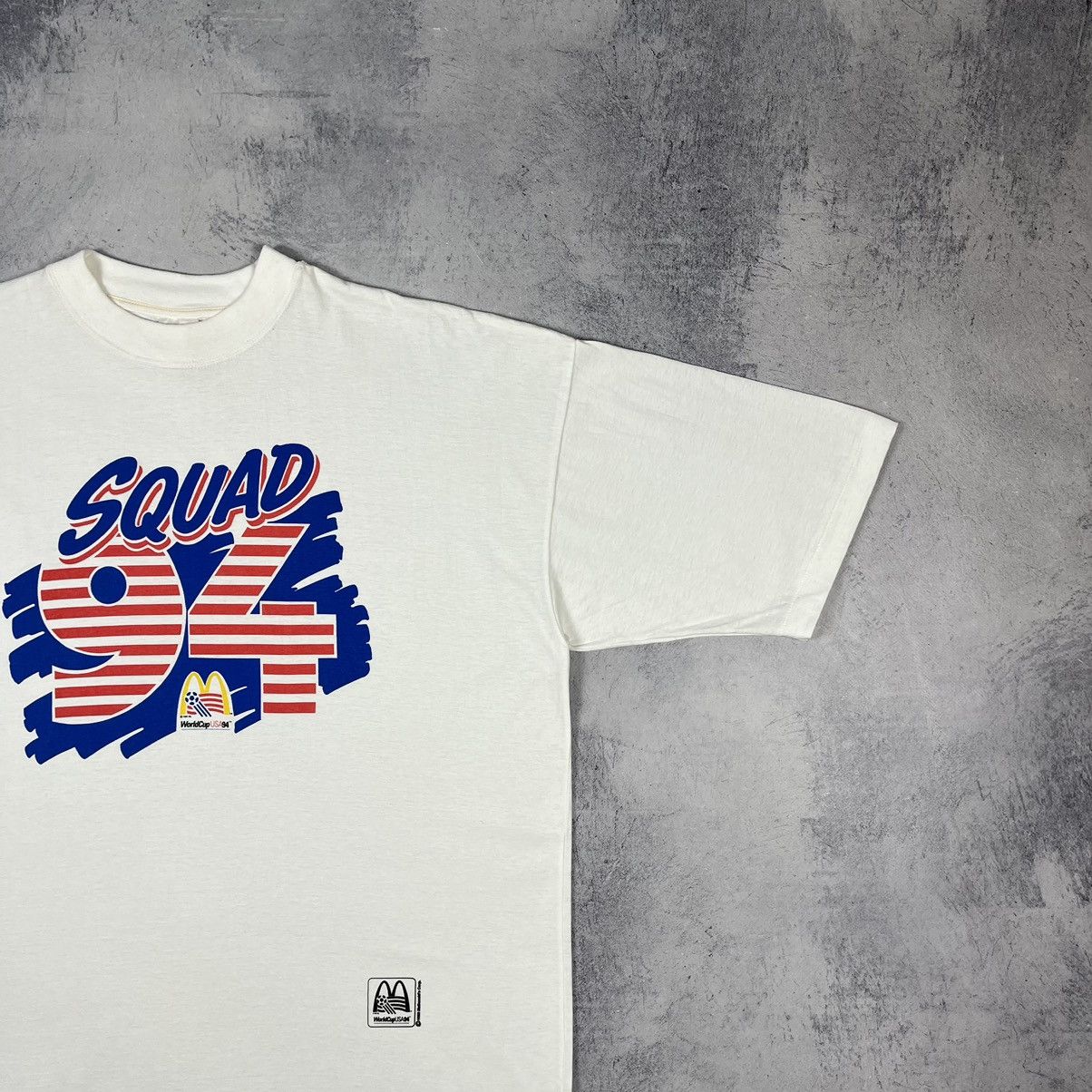 Vintage Vintage Fifa Wolrd Cup USA Squad 94 McDonalds tee 1993 Size US XL / EU 56 / 4 - 3 Thumbnail