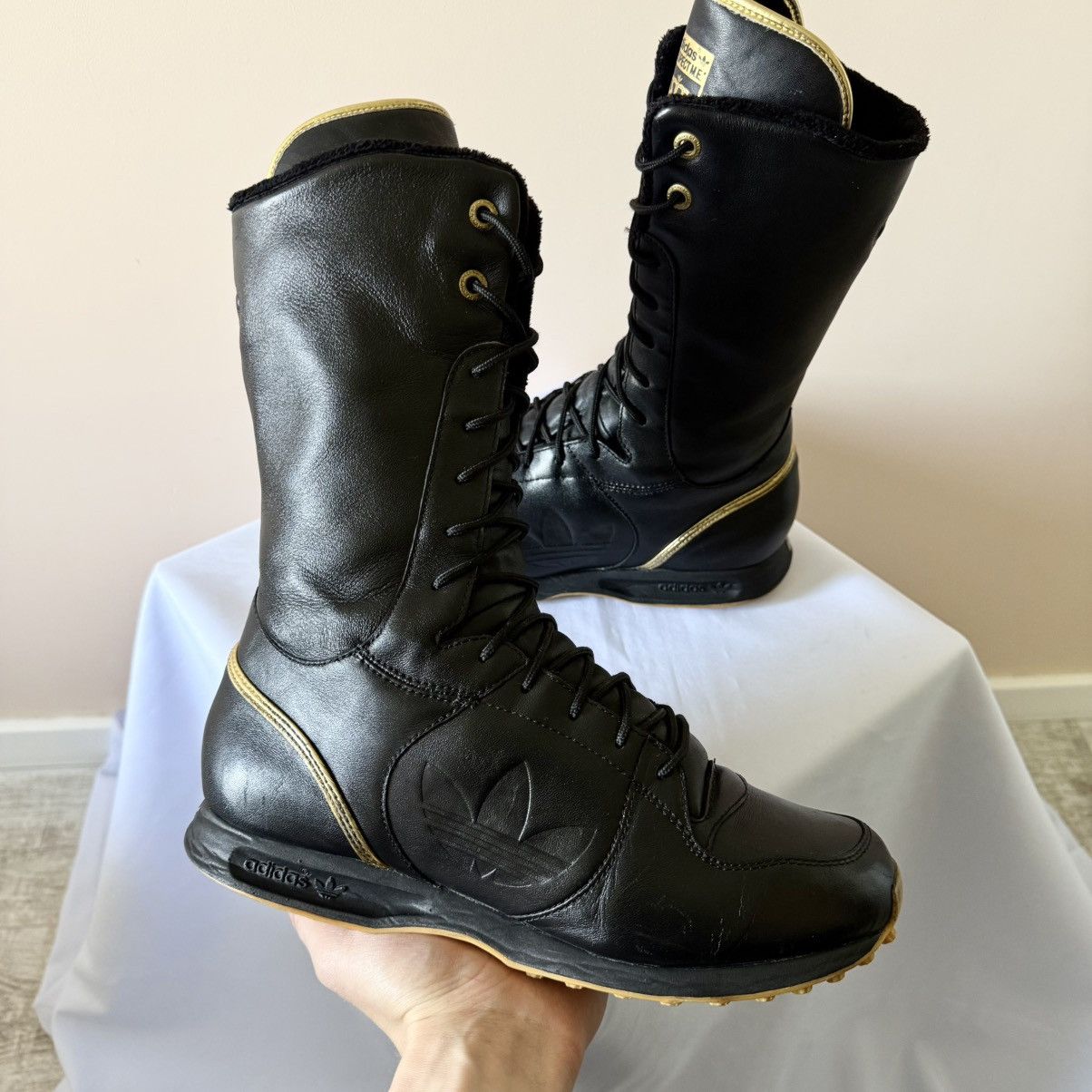 Adidas Adidas Missy Elliott Fur Leather Moto Boxing Shoes Boots Y2K Size US 10.5 / IT 40.5 - 6 Thumbnail