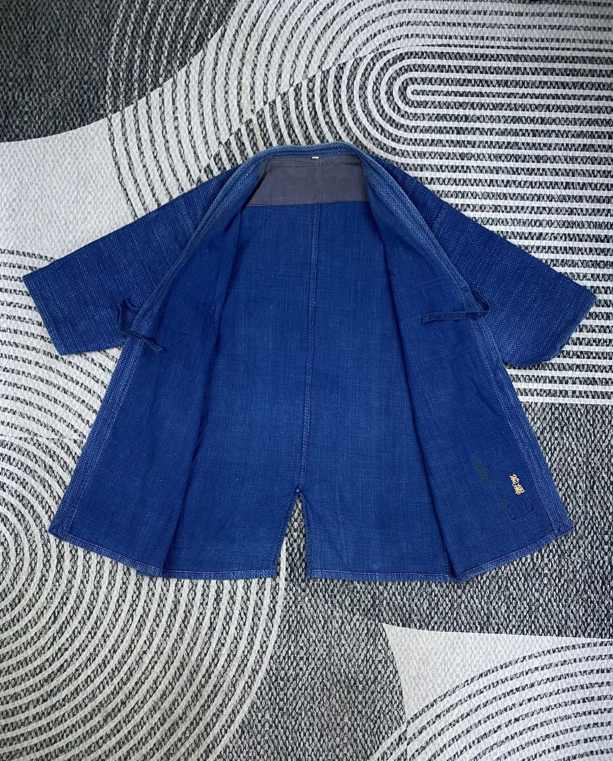 Japanese Brand Vtg Japanese Fashion Indigo Kimono Style Jacket Size US M / EU 48-50 / 2 - 5 Thumbnail
