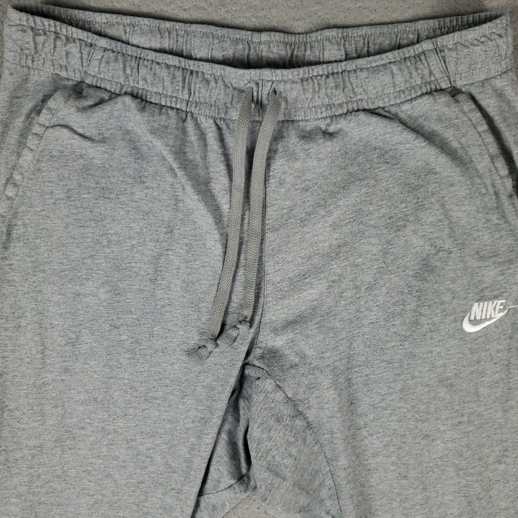 Nike Nike Pants Mens Large Gray Lightweight Swoosh Joggers Sweatpants Regular Fit Pockets Athletic Casual Activewear Size US 33 - 2 Thumbnail