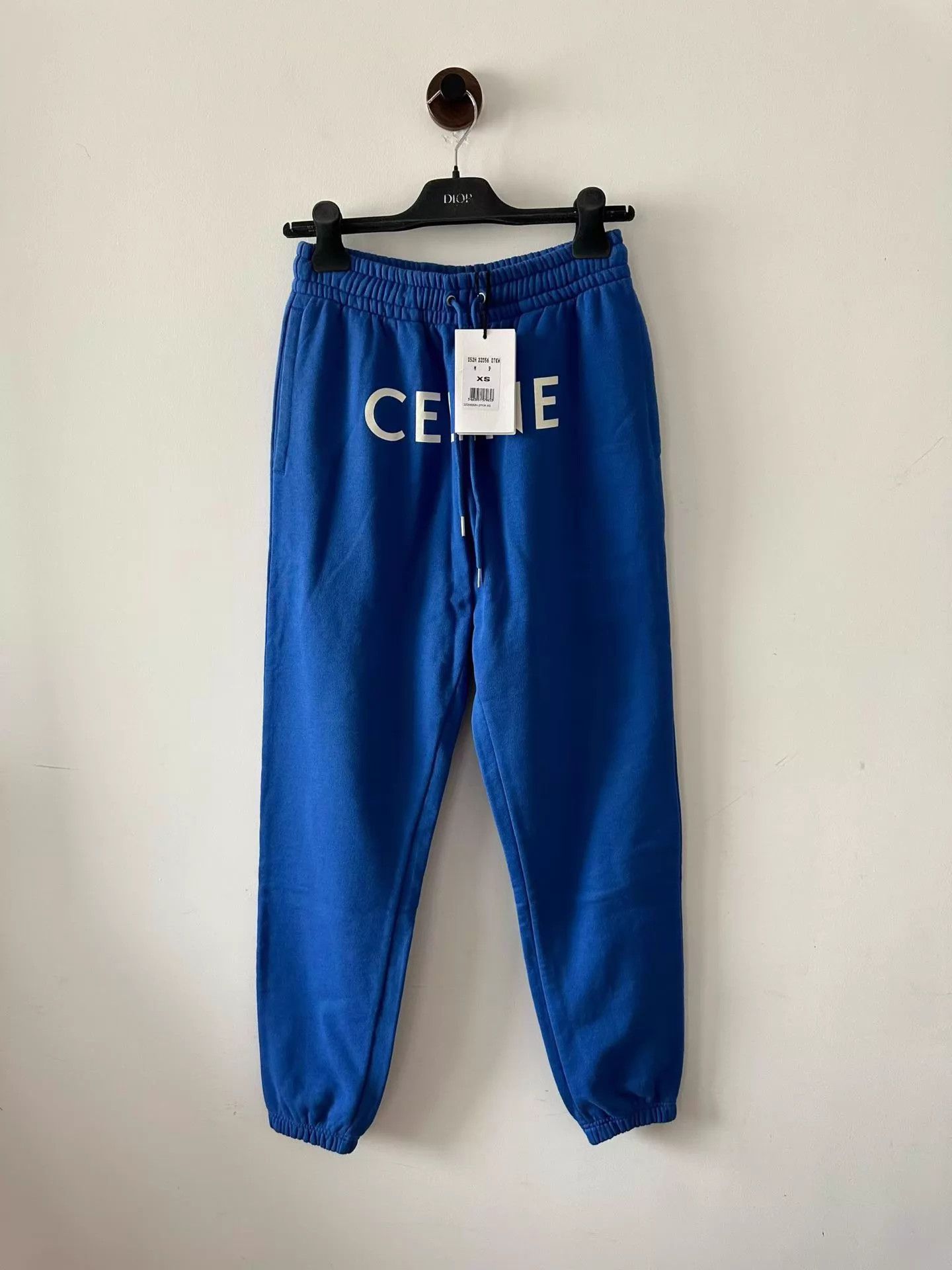 Celine CELINE Blue Logo Sweatpants Women's XS Size 25" / US 0 / IT 36 - 1 Thumbnail