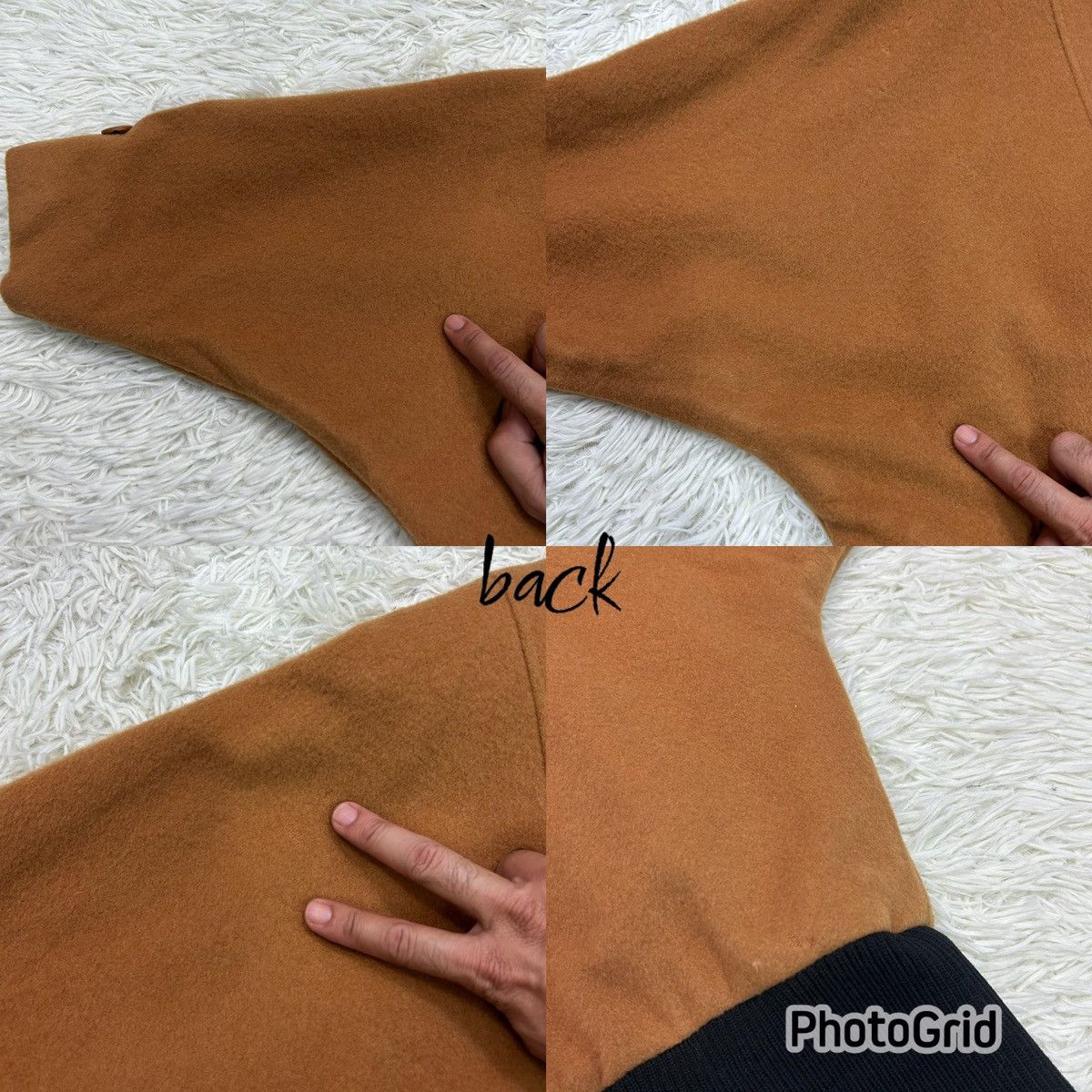 Luciano Barbera Ruciano "Luciano" Wool Batwing Hidden Button Down Jacket Size XL / US 12-14 / IT 48-50 - 13 Thumbnail