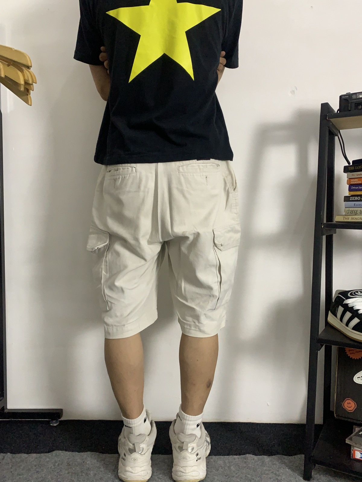 Nautica Vintage White 'Nautica' Y2K Regular Fit Cargo Shortpants Size US 30 / EU 46 - 4 Thumbnail