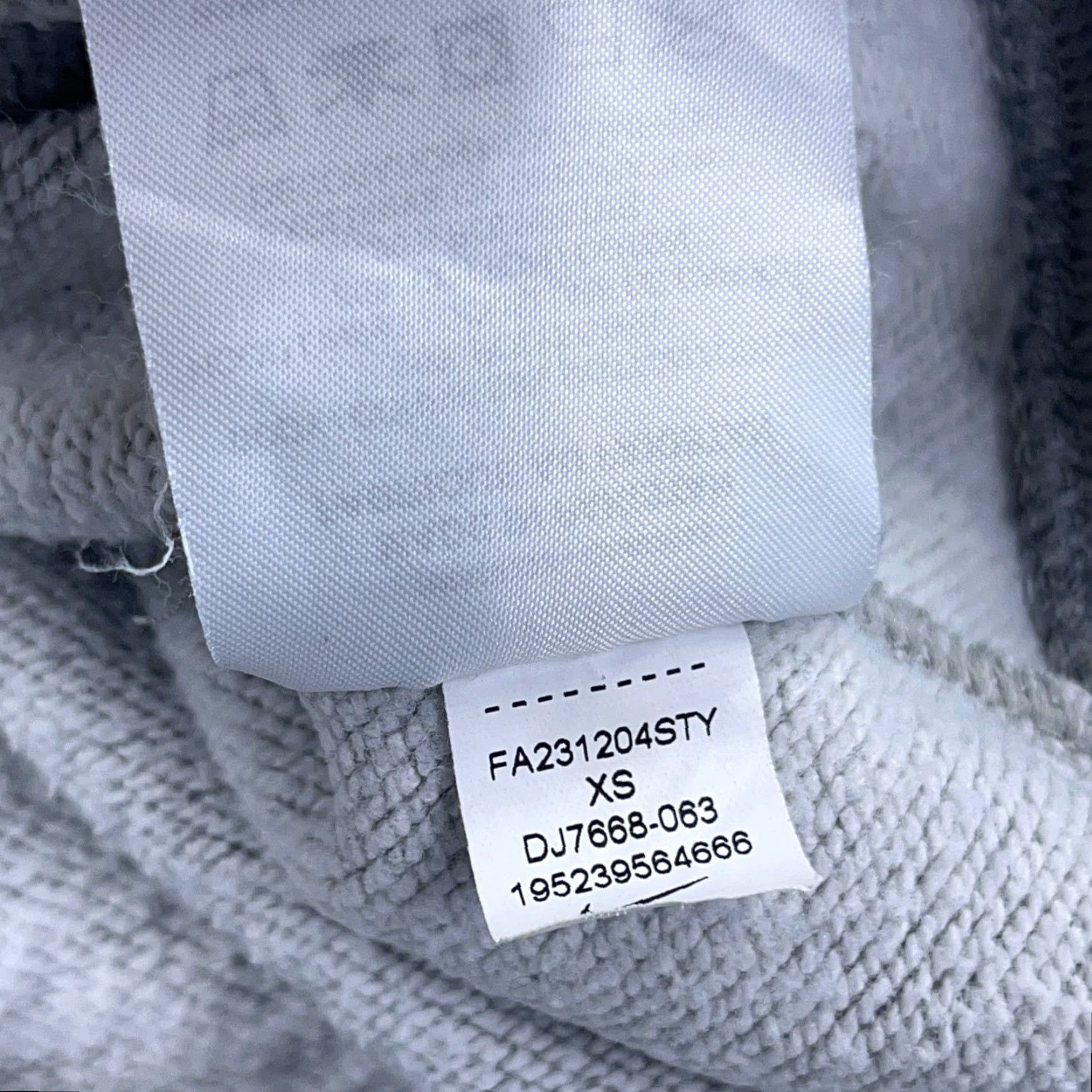 Nike Nike Hoodie Women XS Gray White Center Swoosh Baggy Retro Cotton Heather Size XS / US 0-2 / IT 36-38 - 7 Thumbnail