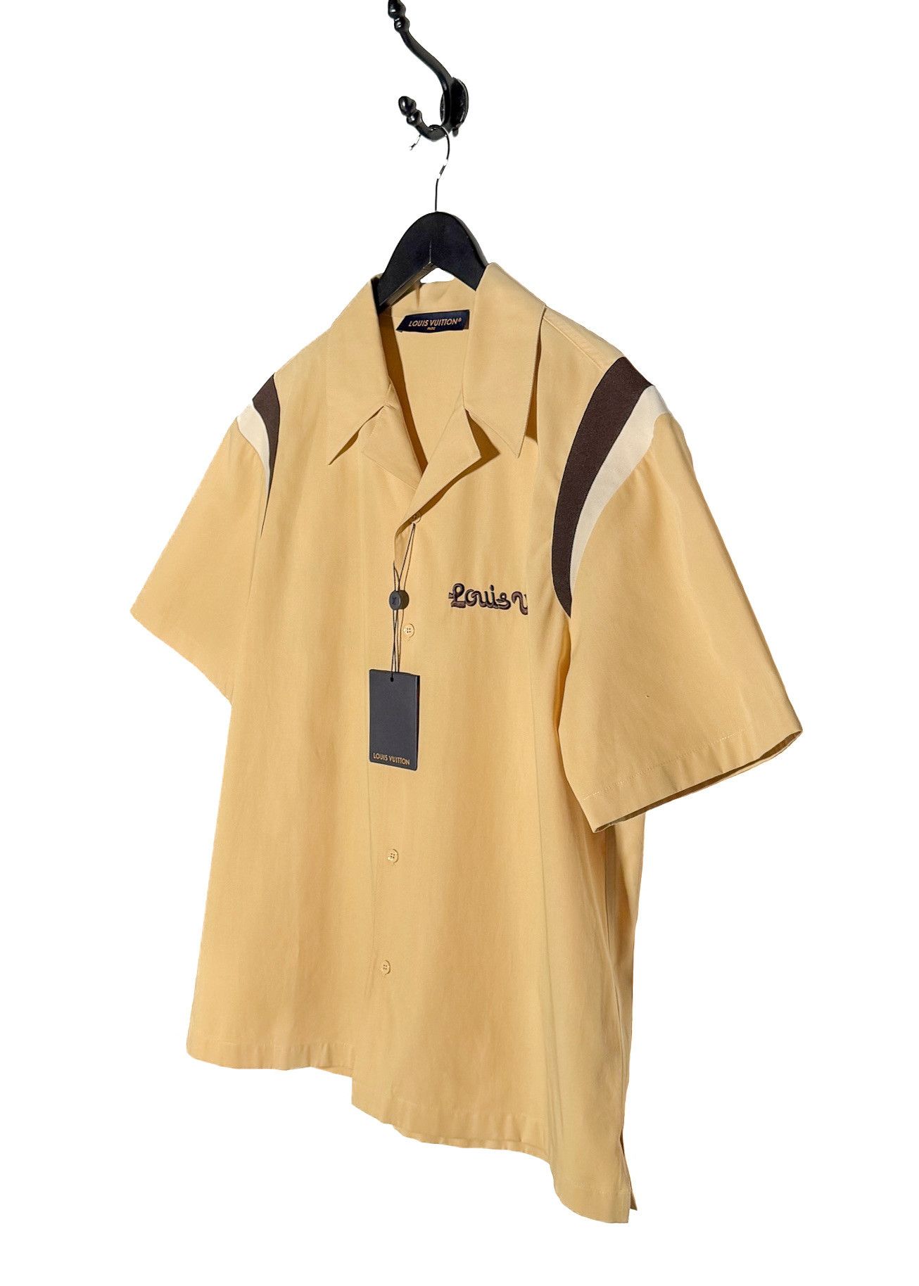 Louis Vuitton × Tyler The Creator Louis Vuitton X Tyler The Creator SS24 Beige Bowling Shirt Size US M / EU 48-50 / 2 - 2 Thumbnail