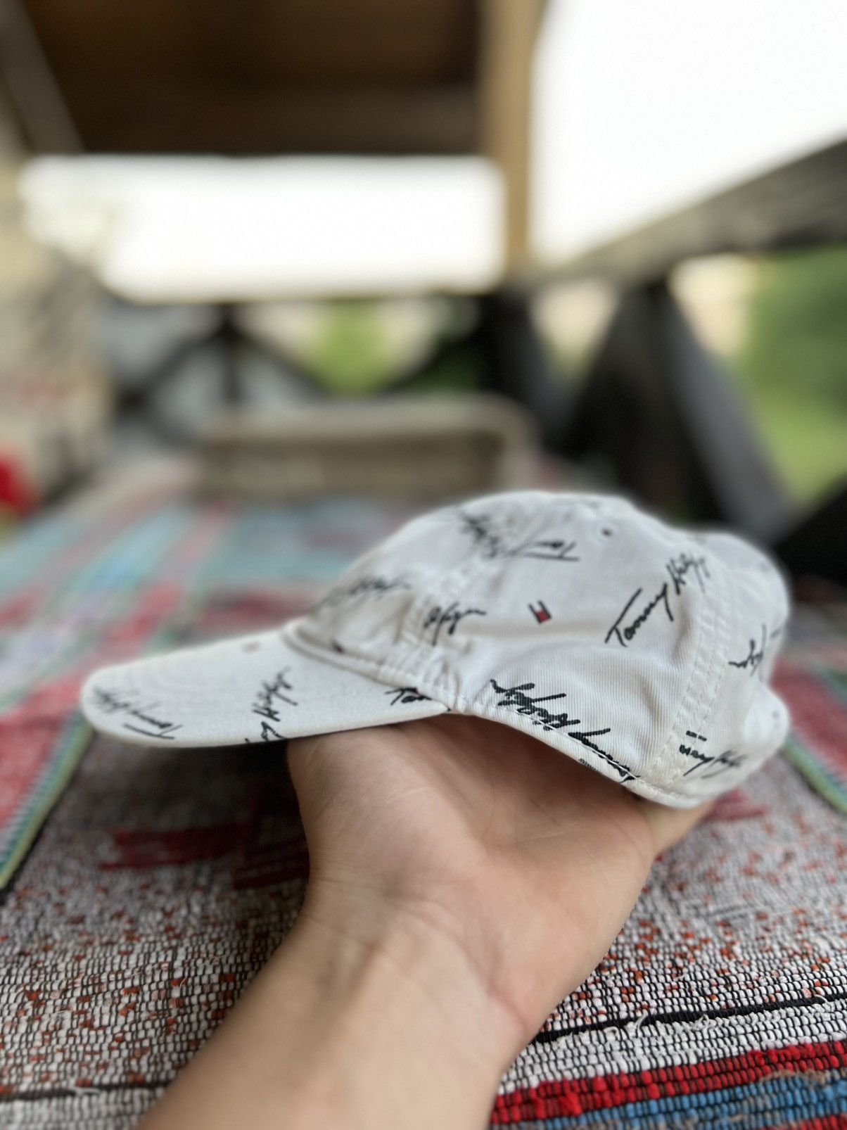 Tommy Hilfiger ⚡ Vintage Tommy Hilfiger White Cap – One Size Size ONE SIZE - 2 Thumbnail