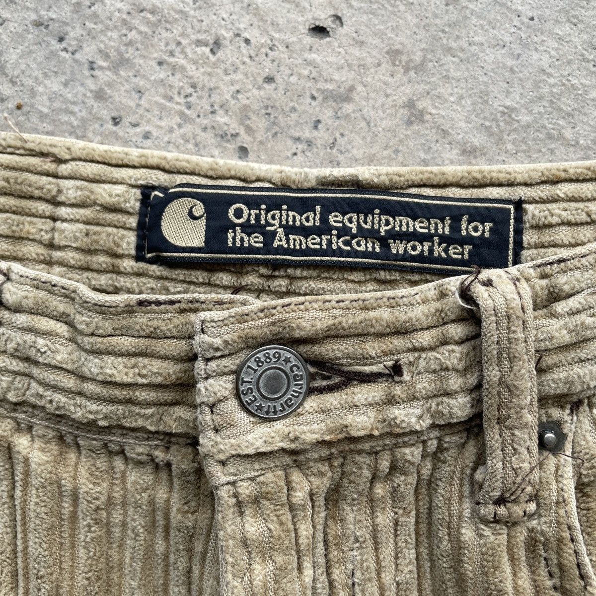 Carhartt W30 Vintage Carhartt Corduroi Faded Brown Trousers Pants Size US 30 / EU 46 - 7 Thumbnail
