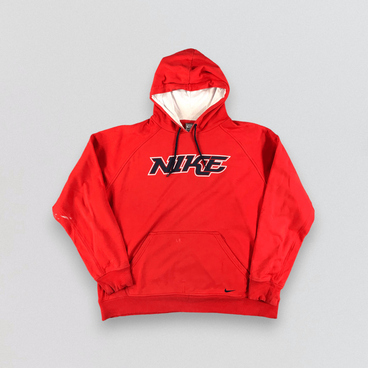 Nike Vintage Nike Red Hoodie Sweater F314 Size US XL / EU 56 / 4 - 1 Thumbnail