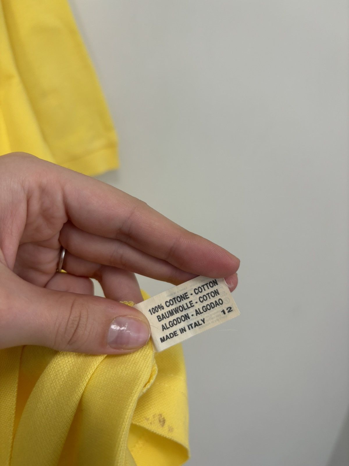 Yves Saint Laurent Vintage Yves Saint Laurent YSL Men’s Yellow Polo Shirt Size US L / EU 52-54 / 3 - 14 Thumbnail