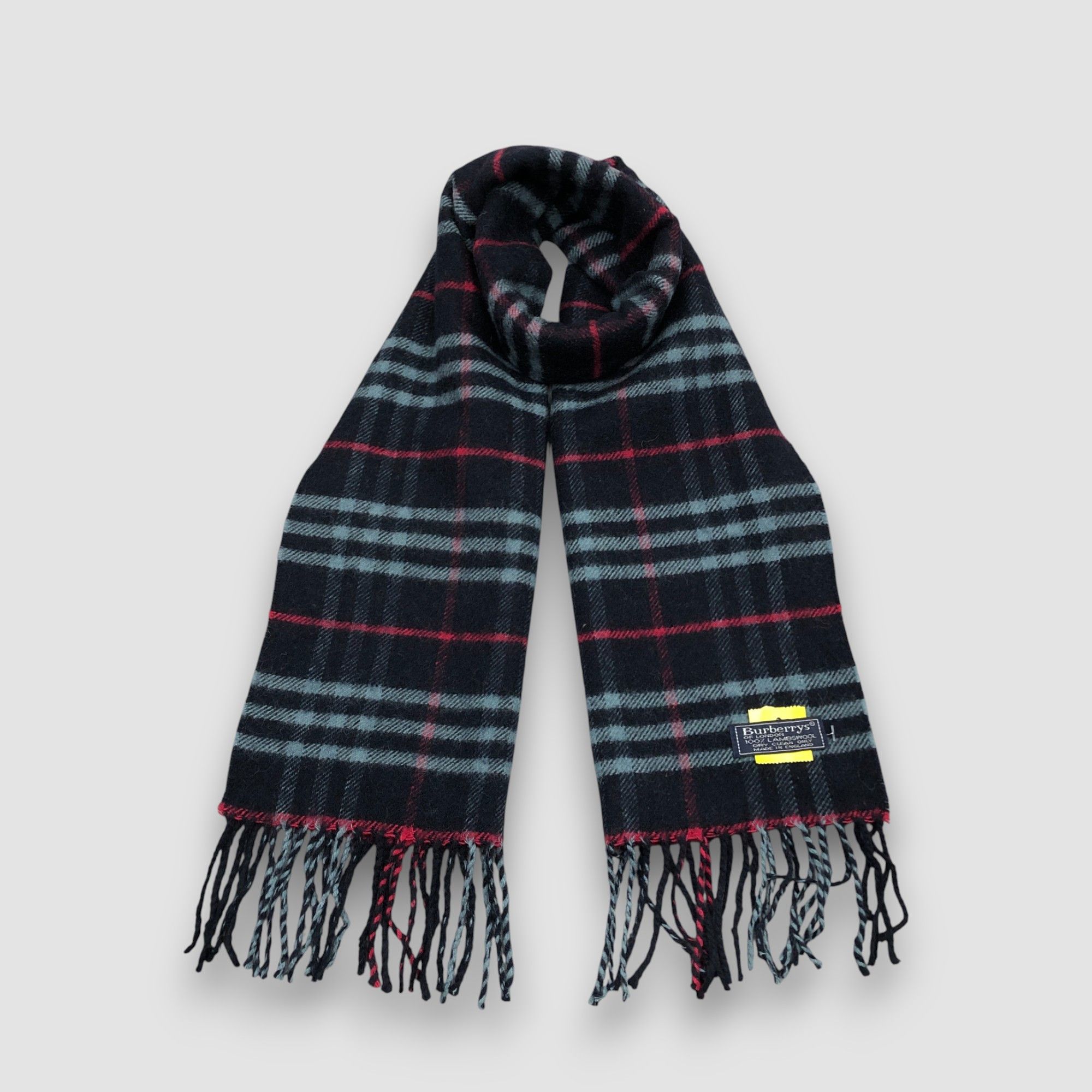 Burberry Vintage Burberry Scarf Muffler Wool Nova Check Neck Scarves Size ONE SIZE - 1 Thumbnail