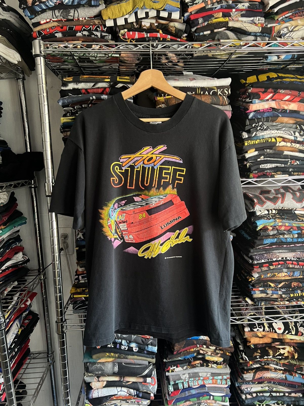 NASCAR 1993 Jeff Gordon Hot Stuff Single Stitch Motorsport Tee Size US L / EU 52-54 / 3 - 1 Thumbnail