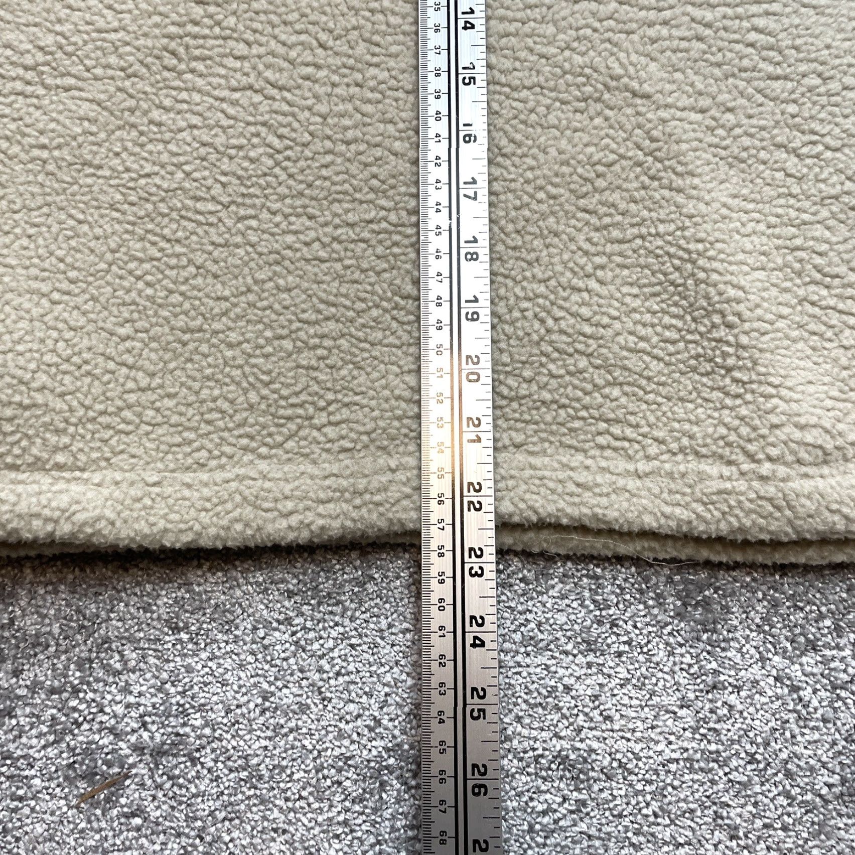 Primark Primark Jacket Beig e Womens M Medium 12-14 Sherpa 1/4 Snap Button Long Sleeve Buttoned Winter Fall Basic Jacket Size M / US 6-8 / IT 42-44 - 6 Thumbnail