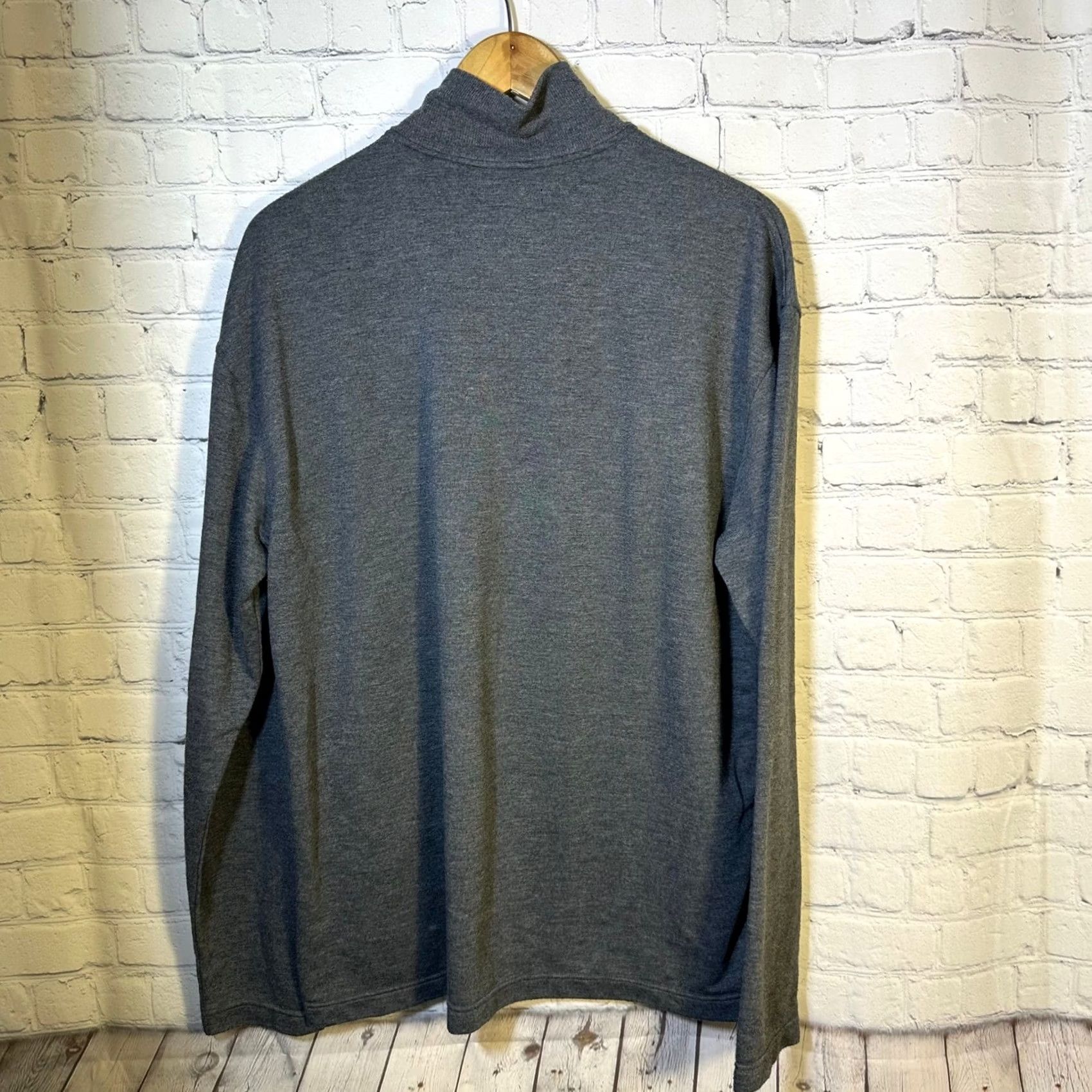 Polo Ralph Lauren Polo Ralph Lauren Mens Large Gray Quarter Zip Pullover Mock Neck L Sweatshirt Pullover Performance Zip Front Size US L / EU 52-54 / 3 - 4 Thumbnail