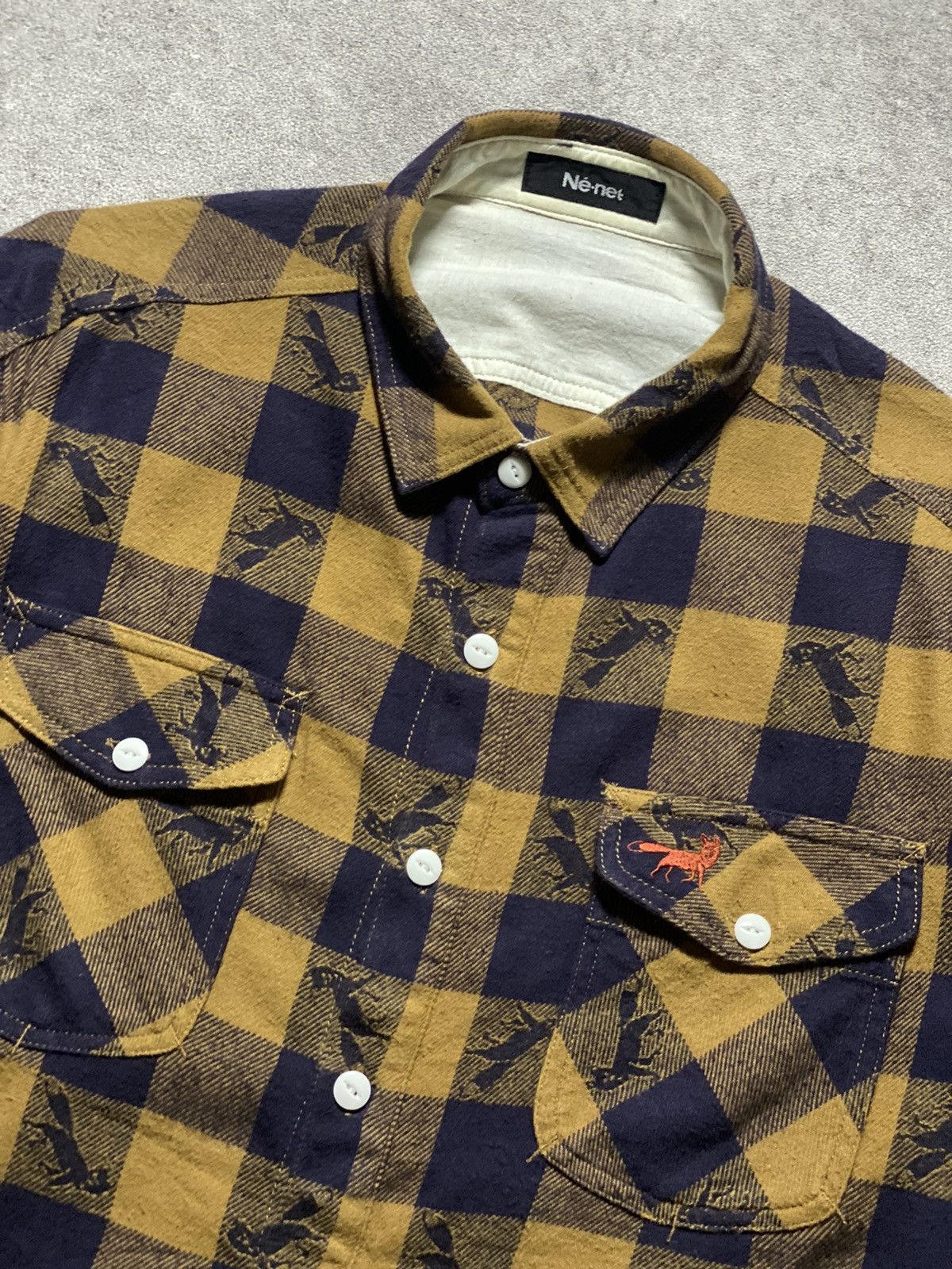 Ne-Net Issey Miyake Ne-net Fox Print Flannel Size US L / EU 52-54 / 3 - 2 Thumbnail
