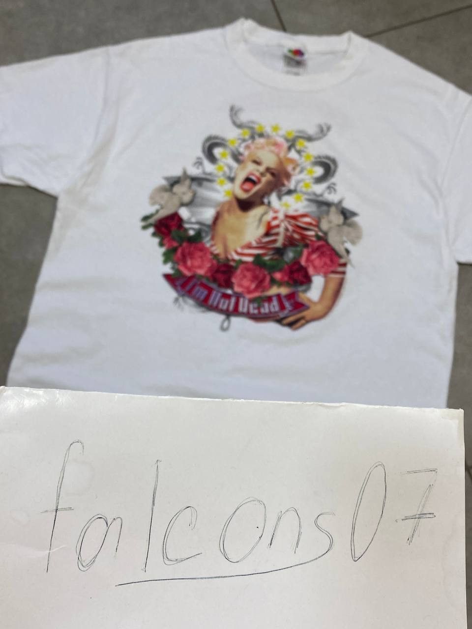 Band Tees Vintage Pink 2007 I'm Not Dead World Tour T-Shirt Size US L / EU 52-54 / 3 - 3 Thumbnail