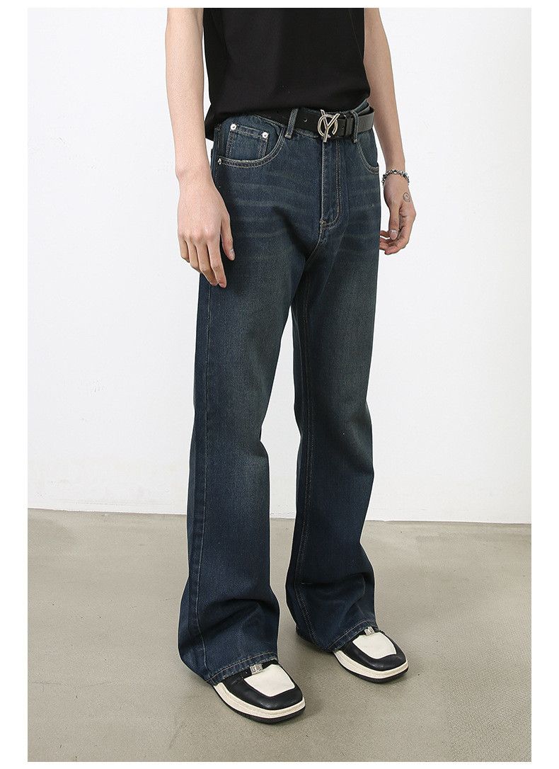 Japanese Brand Trendy casual loose straight-leg flared jeans Size US 32 / EU 48 - 4 Thumbnail