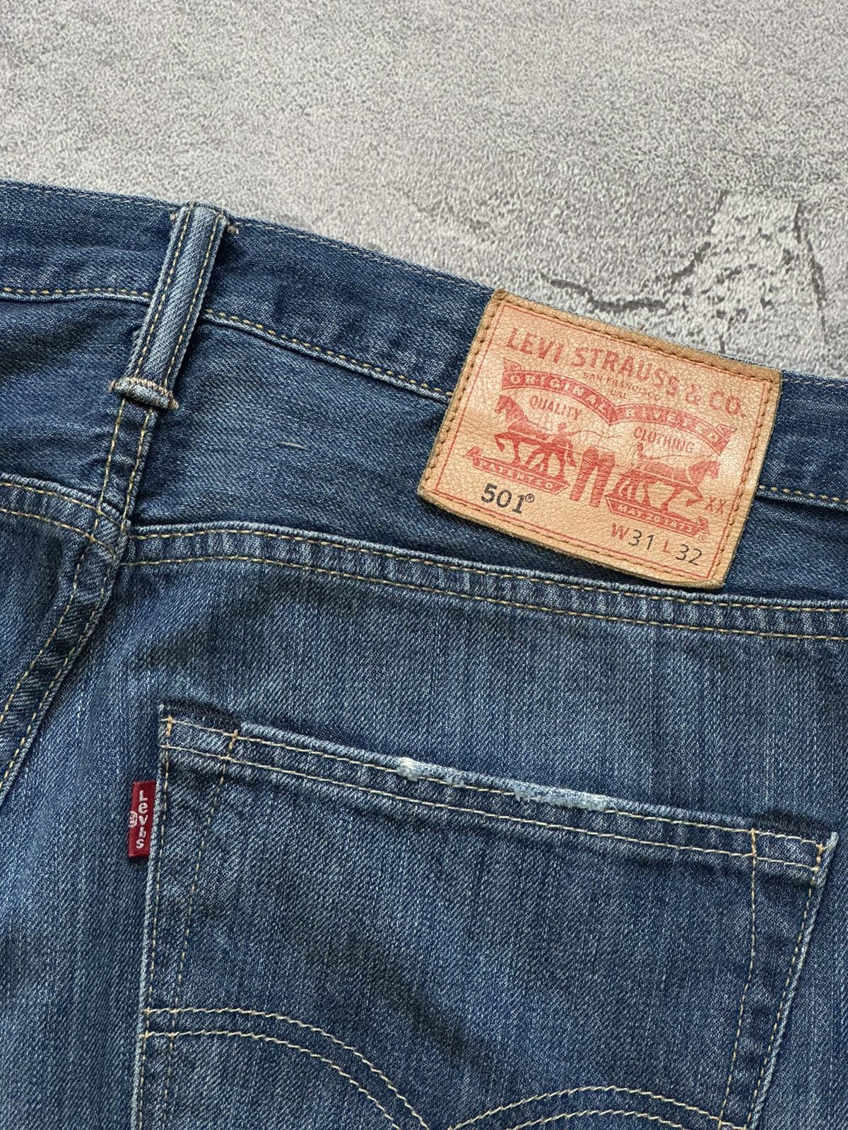 Levi's × Levi's Vintage Clothing × Vintage Levi’s 501 31/32 denim blue pant trouser Jean chino Size US 31 - 5 Thumbnail