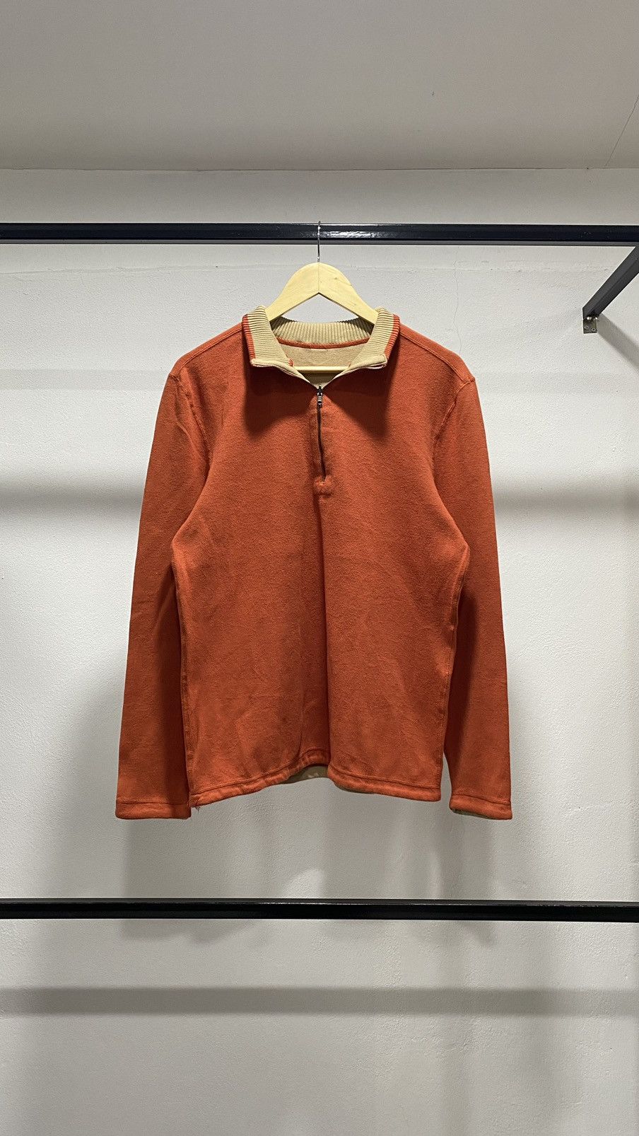 Japanese Brand × Vintage Vintage Reversible Halfzip Knitwear 90s Size US M / EU 48-50 / 2 - 7 Thumbnail