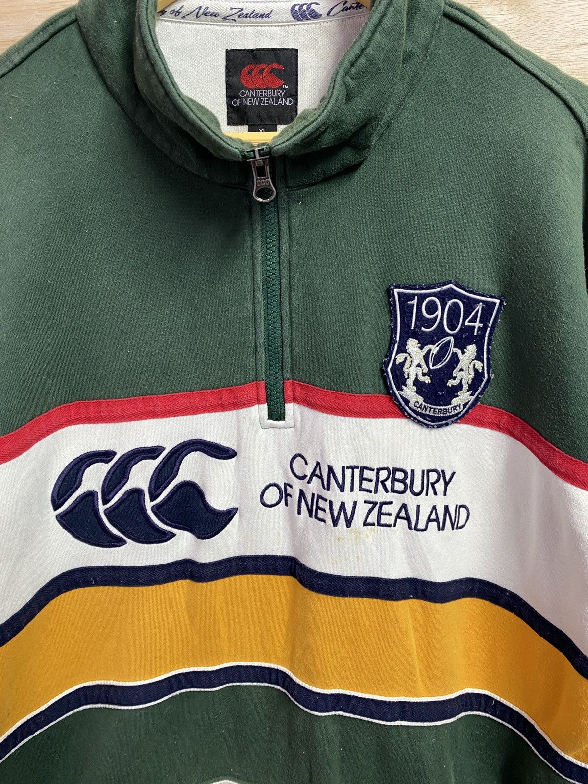 Canterbury of New Zealand Canterburry of New Zealand half zipper polo rugby sweatshirt Size US XL / EU 56 / 4 - 2 Thumbnail