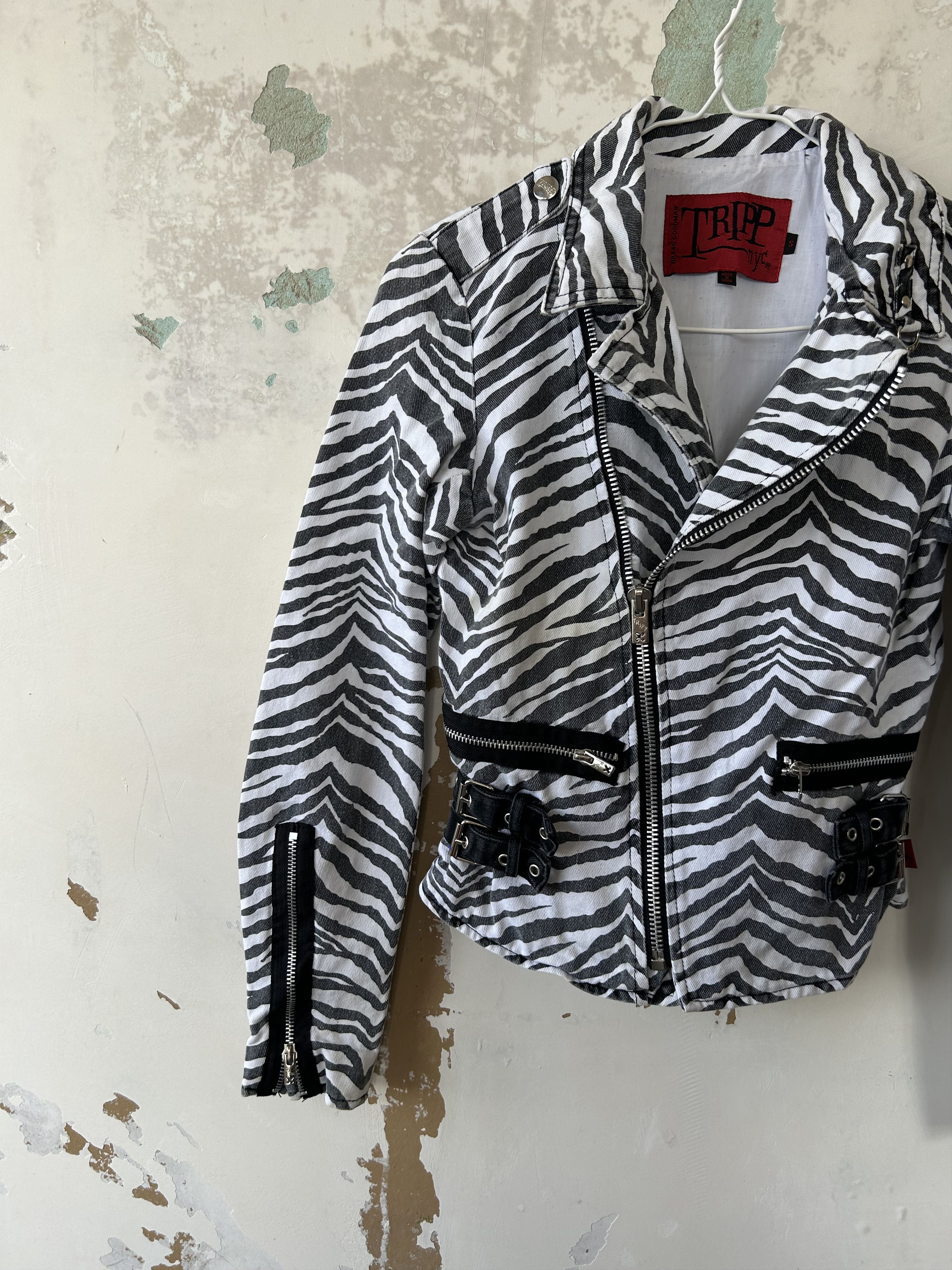 Tripp NYC Vintage Tripp NYC Bondage Parachute Zip Punk Biker Jacket Size S / US 4 / IT 40 - 3 Thumbnail