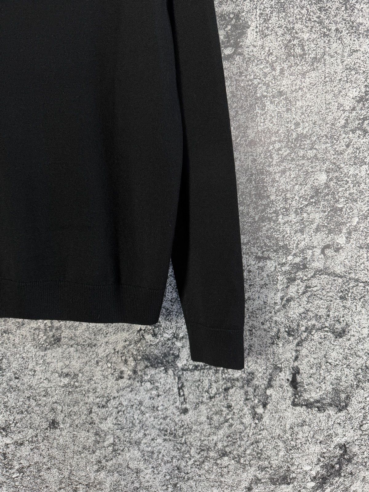 Lacoste Men’s Lacoste V-Neck Pullover Lana Wool Sweater Black Size 4 Size US M / EU 48-50 / 2 - 13 Thumbnail