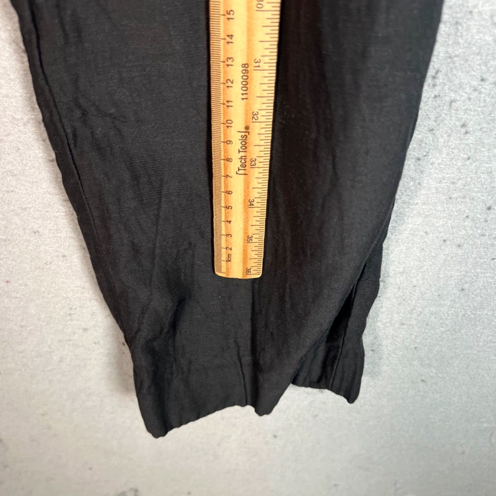 Vintage Babaton Womens Pants Size 4 Black Linen Blend High-Waisted Straight Leg Adult Womens 4 Dress Pants Mens Womens Girls Size 27" / US 4 / IT 40 - 7 Thumbnail