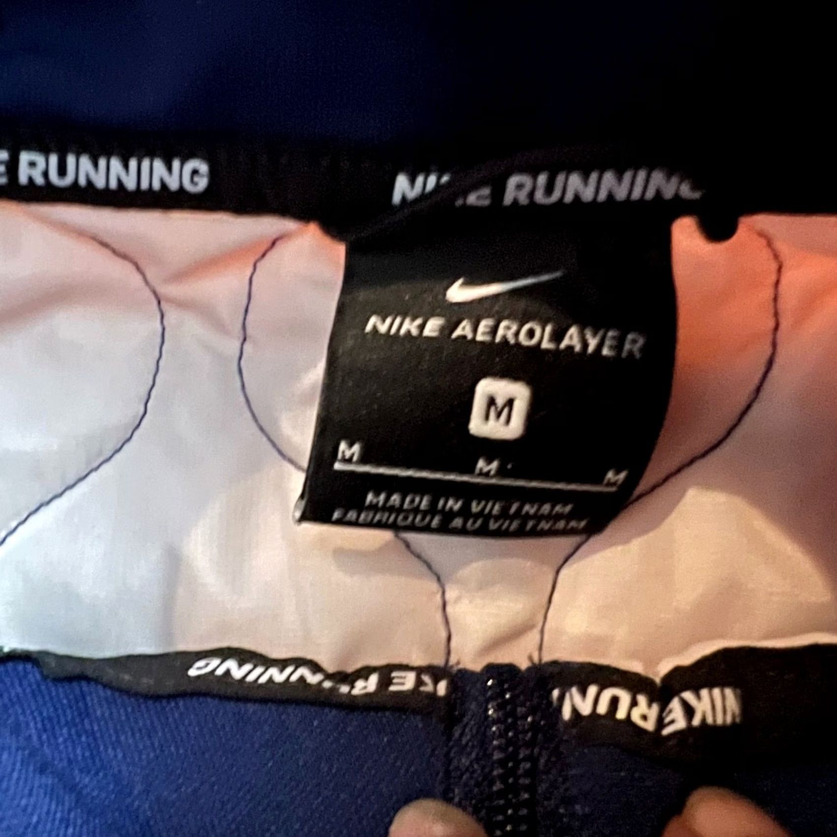 Nike Nike Vest Womens Medium AeroLayer Blue Pink Colorblock Insulated Full Zip Running Vest Womens M Blue Pink AeroLayer Colorblock Puffer Jacket Nike Size M / US 6-8 / IT 42-44 - 4 Thumbnail