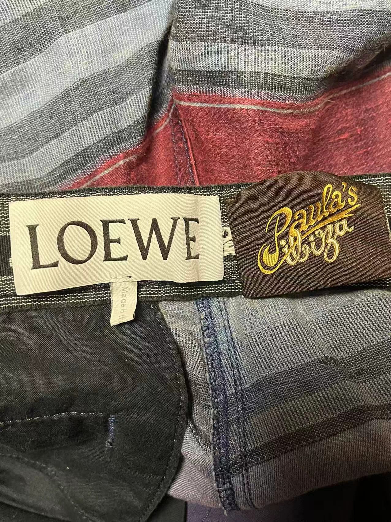 Loewe LOEWE FW21 Linen-Cotton Drawstring Cargo Shorts Size US 36 / EU 52 - 3 Thumbnail