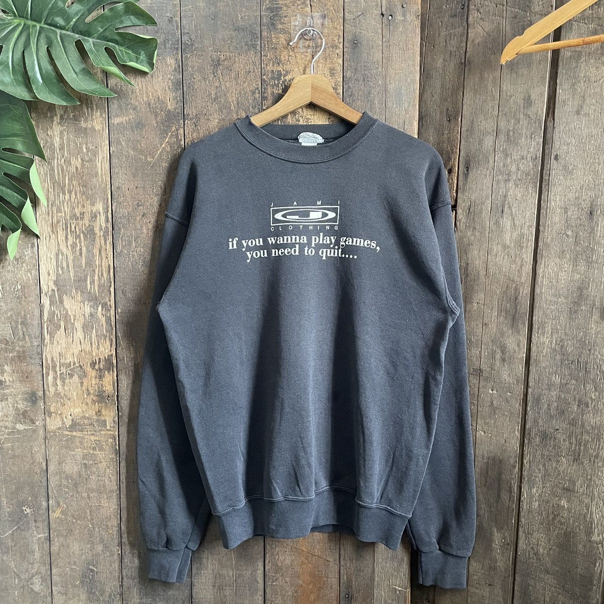 Vintage Vintage 90’s Jami Clothing Head Trip Game Sweatshirt Size US M / EU 48-50 / 2 - 2 Thumbnail