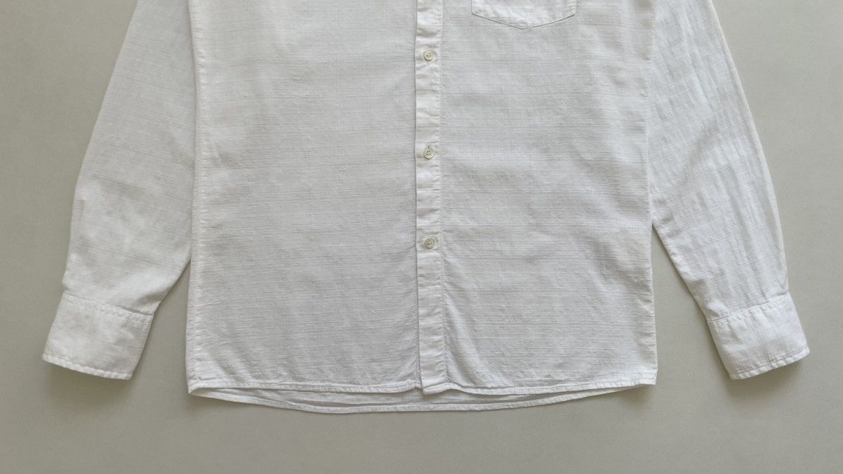 Maison Margiela S/S 03 White Grid Boucle Cotton Shirt Size US M / EU 48-50 / 2 - 9 Thumbnail