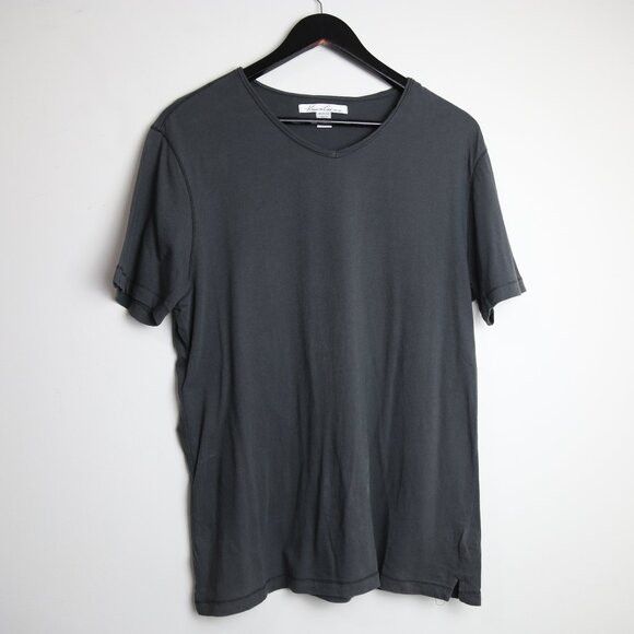 Kenneth Cole Kenneth Cole New York Men's V-neck Short Sleeve Black Shirt Size US M / EU 48-50 / 2 - 1 Thumbnail