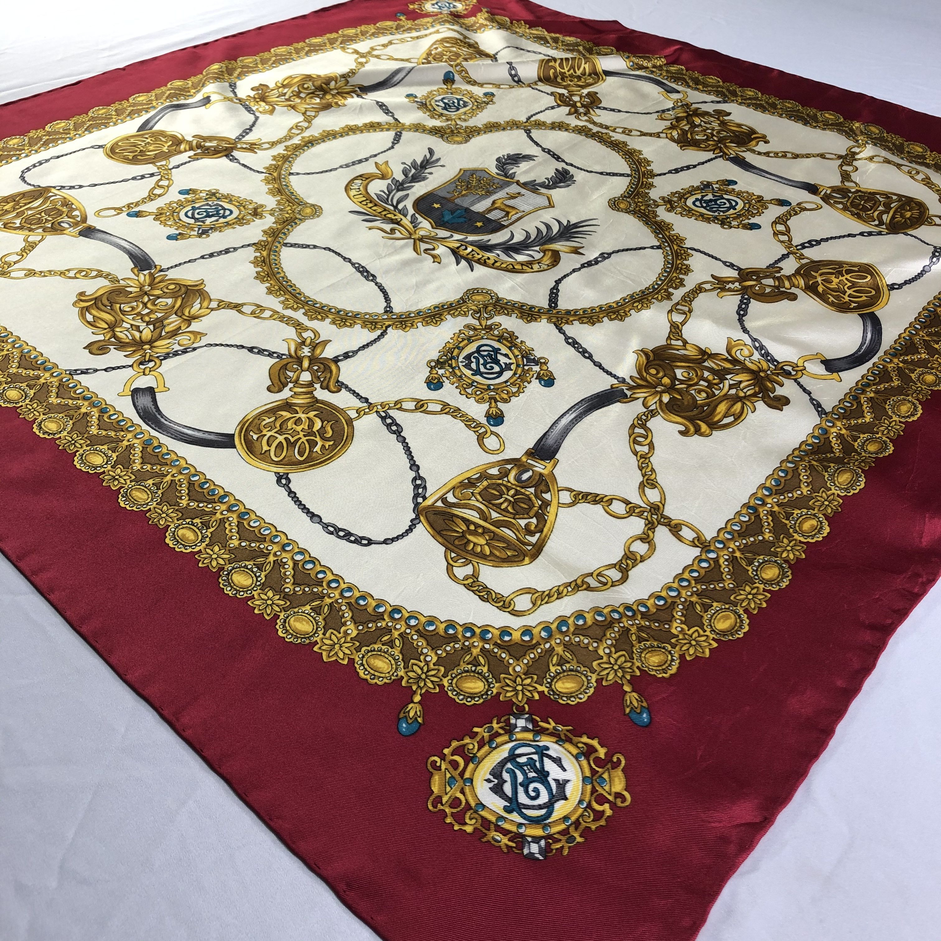 Vintage Vintage Silk Scarf Size ONE SIZE - 3 Thumbnail