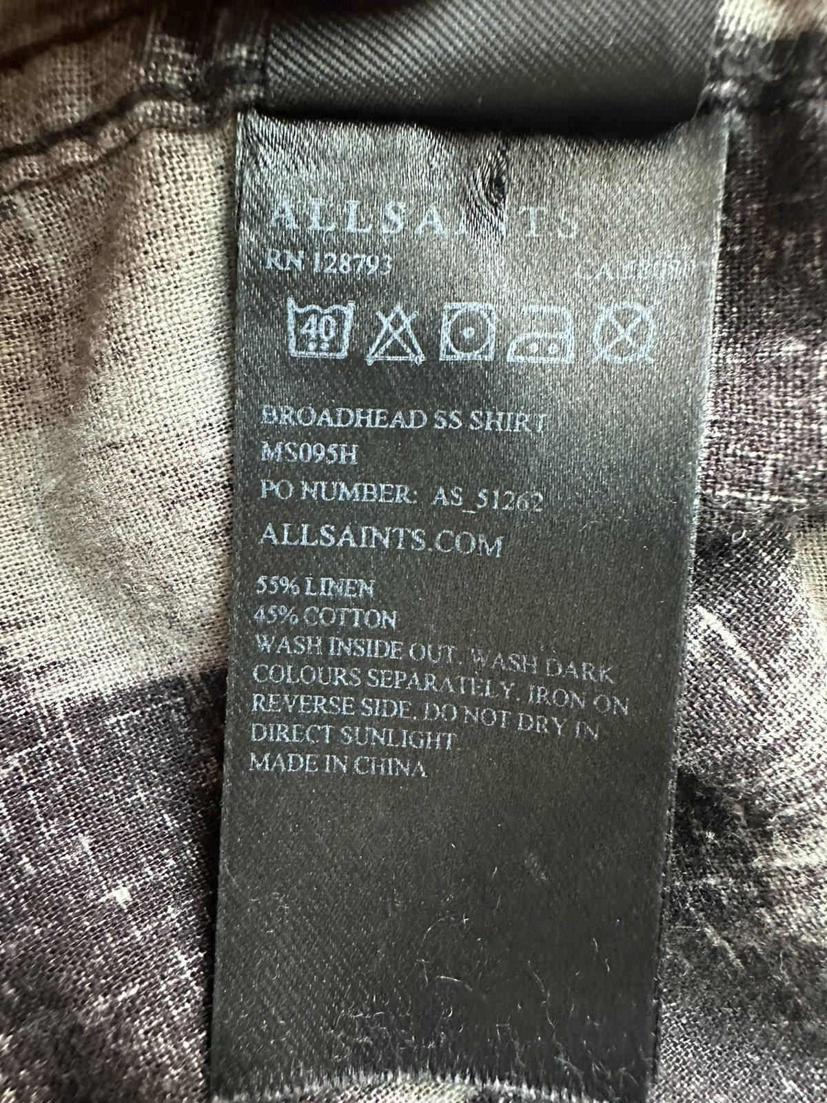 Allsaints Crazy linen shirt AllSaints Size US S / EU 44-46 / 1 - 8 Thumbnail