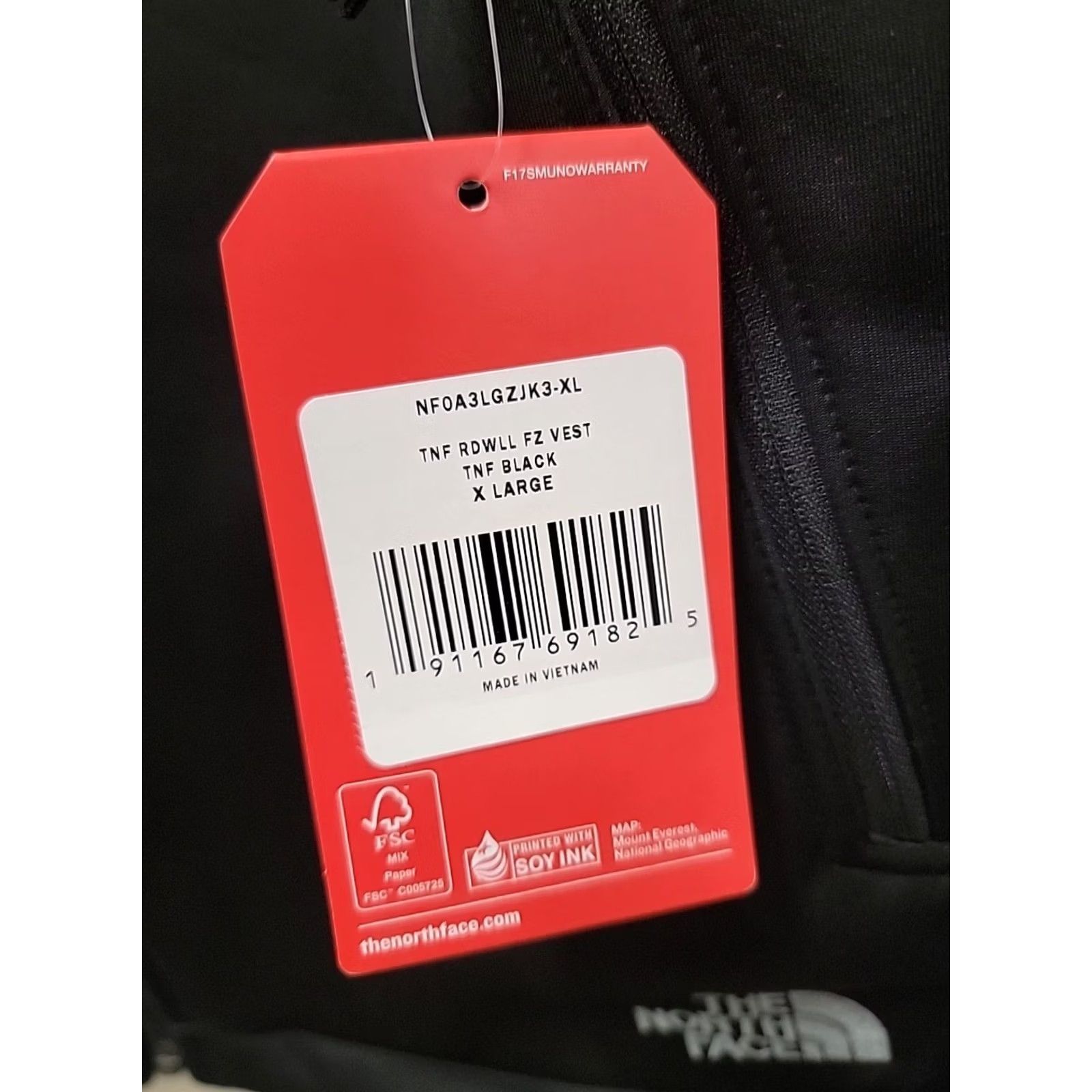 The North Face NWT The North Face Windwall Vest Mens XL Black Windbreaker Jacket Zip Logo Embroidered 25 Chest 29 Length VINTAGE? No Size US XL / EU 56 / 4 - 5 Thumbnail