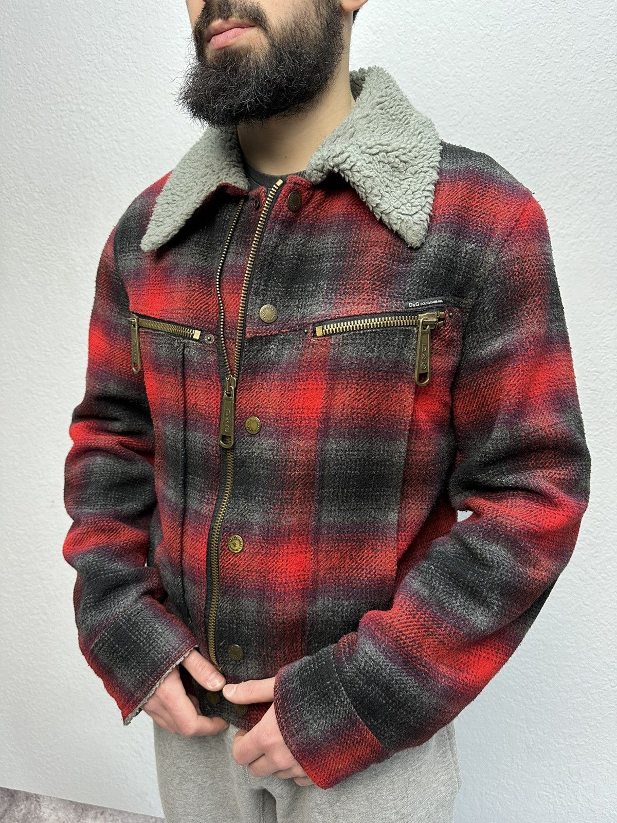 Dolce & Gabbana Vintage Dolce & Gabbana Archival Wool Jacket Checked Y2K Size US M / EU 48-50 / 2 - 1 Thumbnail