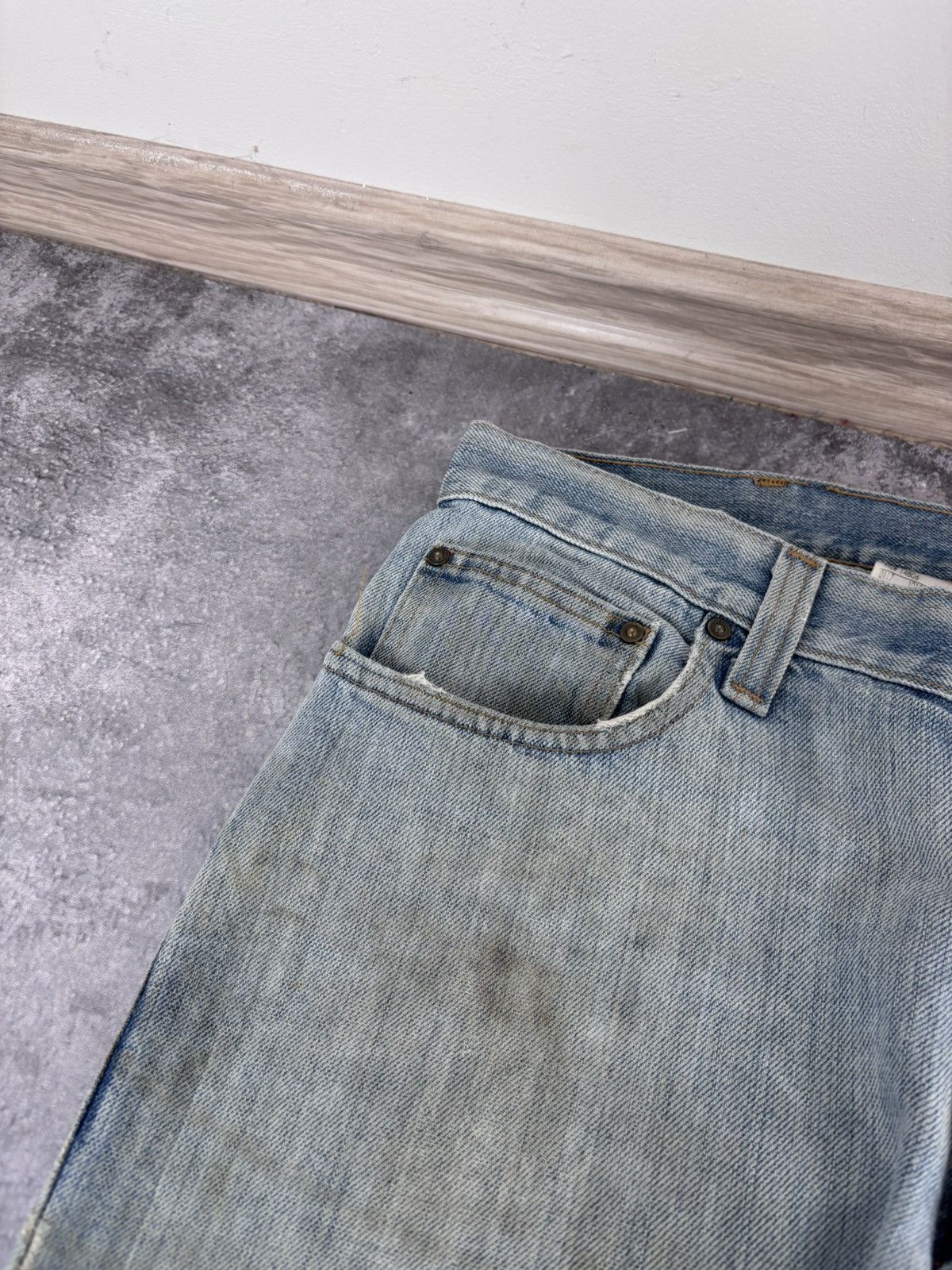 Carhartt Carhartt Men’s Denim Jeans Light Blue USA Distressed Size US 34 / EU 50 - 15 Thumbnail