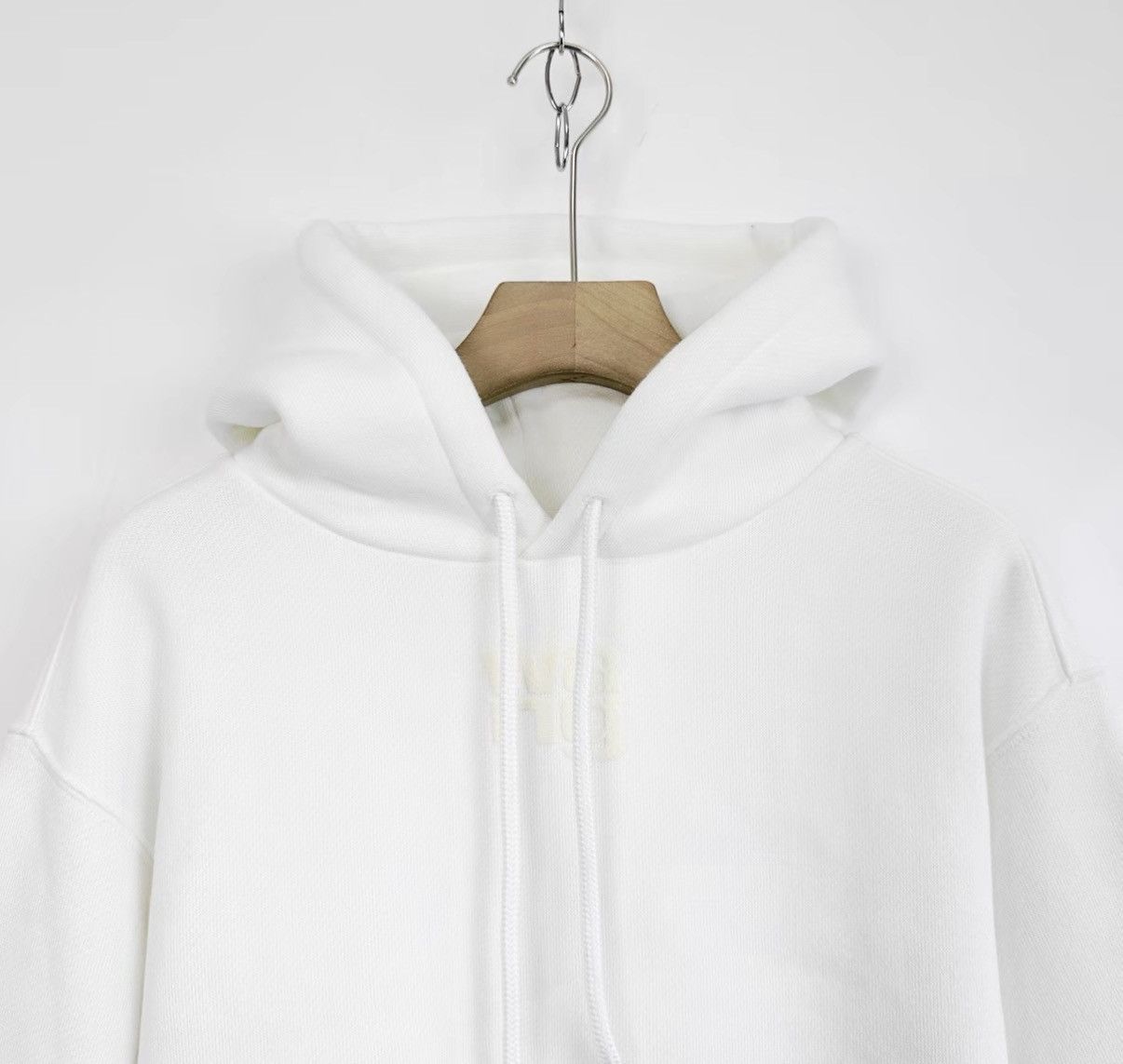 Alexander Wang Alexander Wang White Chest Foam Logo Hoodie K12 Size S / US 4 / IT 40 - 3 Thumbnail