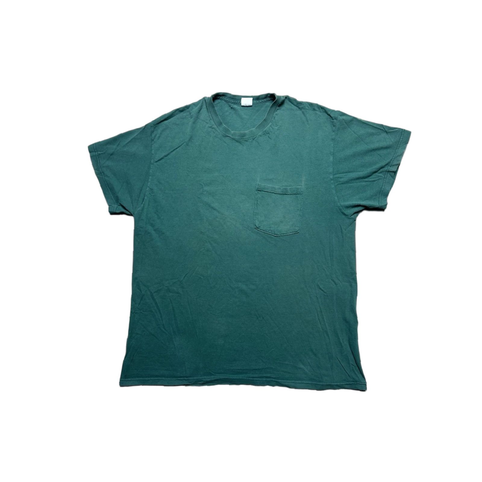 Fruit Of The Loom VINTAGE Fruit of the Loom T-Shirt Pocket Forest Green Adult XL Cotton Men Mens Shirts Size US XL / EU 56 / 4 - 1 Thumbnail