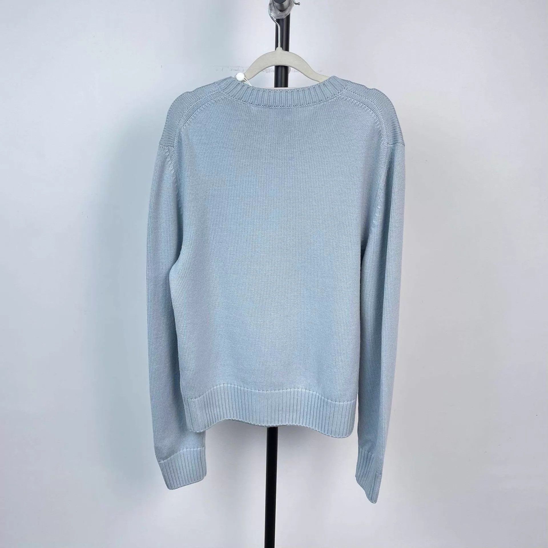 Dior Dior Wool Floral Sweater Light Blue M Size M / US 6-8 / IT 42-44 - 2 Thumbnail
