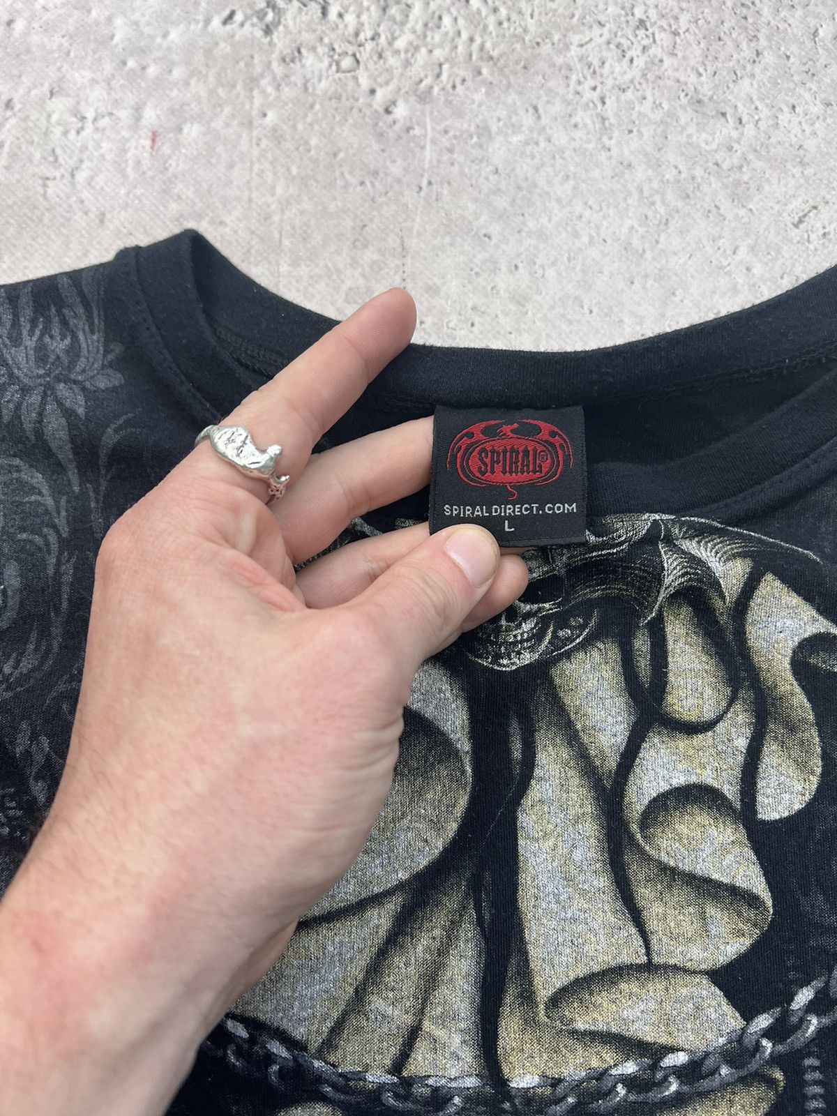 Affliction × Japanese Brand Y2K Affliction Style All Over Print T Shirt Tee Tapout Japan Size US L / EU 52-54 / 3 - 4 Thumbnail